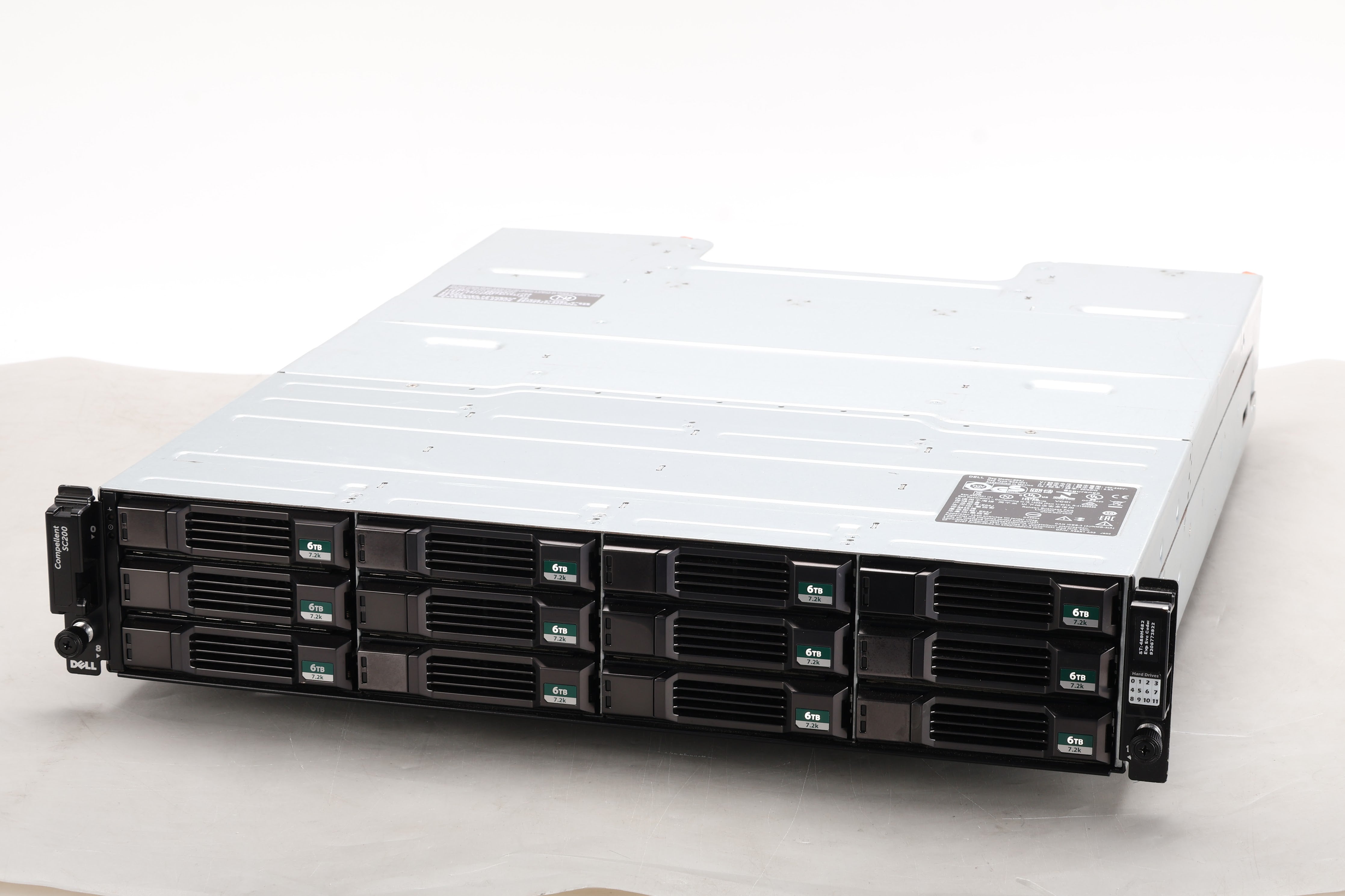 Dell Compellent SC200 12-Bay 3.5in SAS Expansion Enclosure 12x 6TB SAS ...