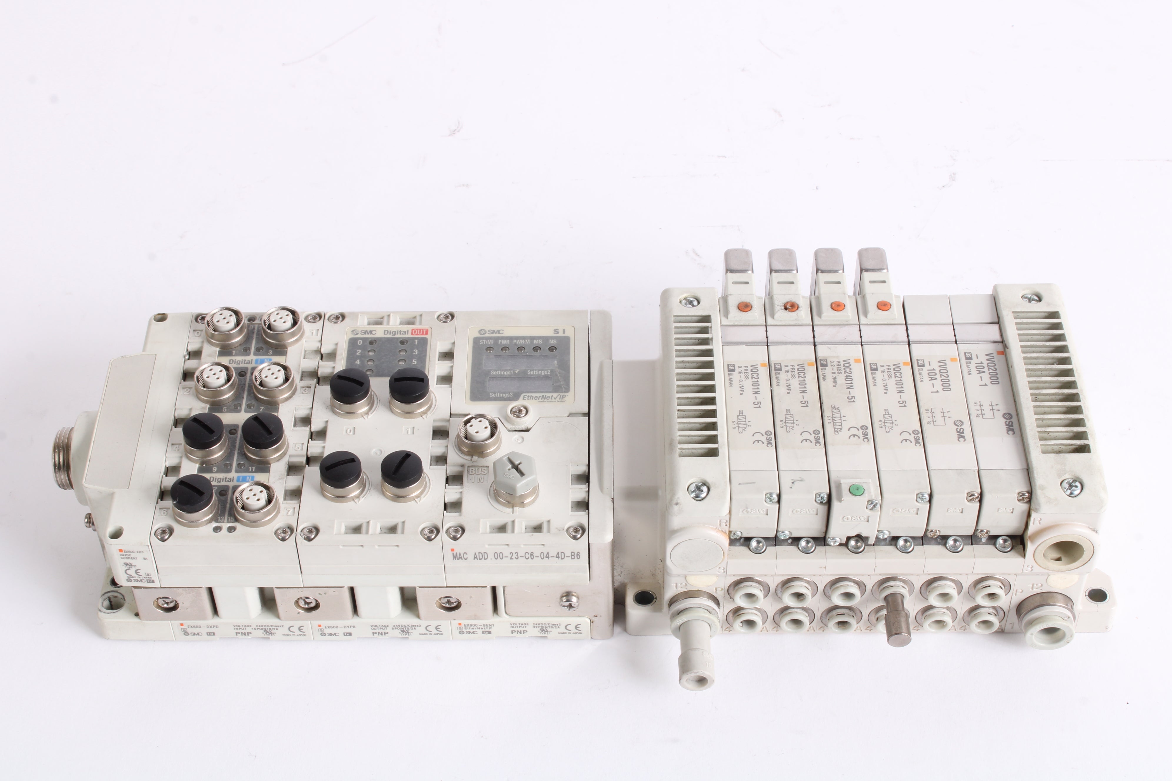 SMC EX600-SEN1 Serial Interface Unit + EX600-DYP8 + EX600-DXPD EX600-E ...