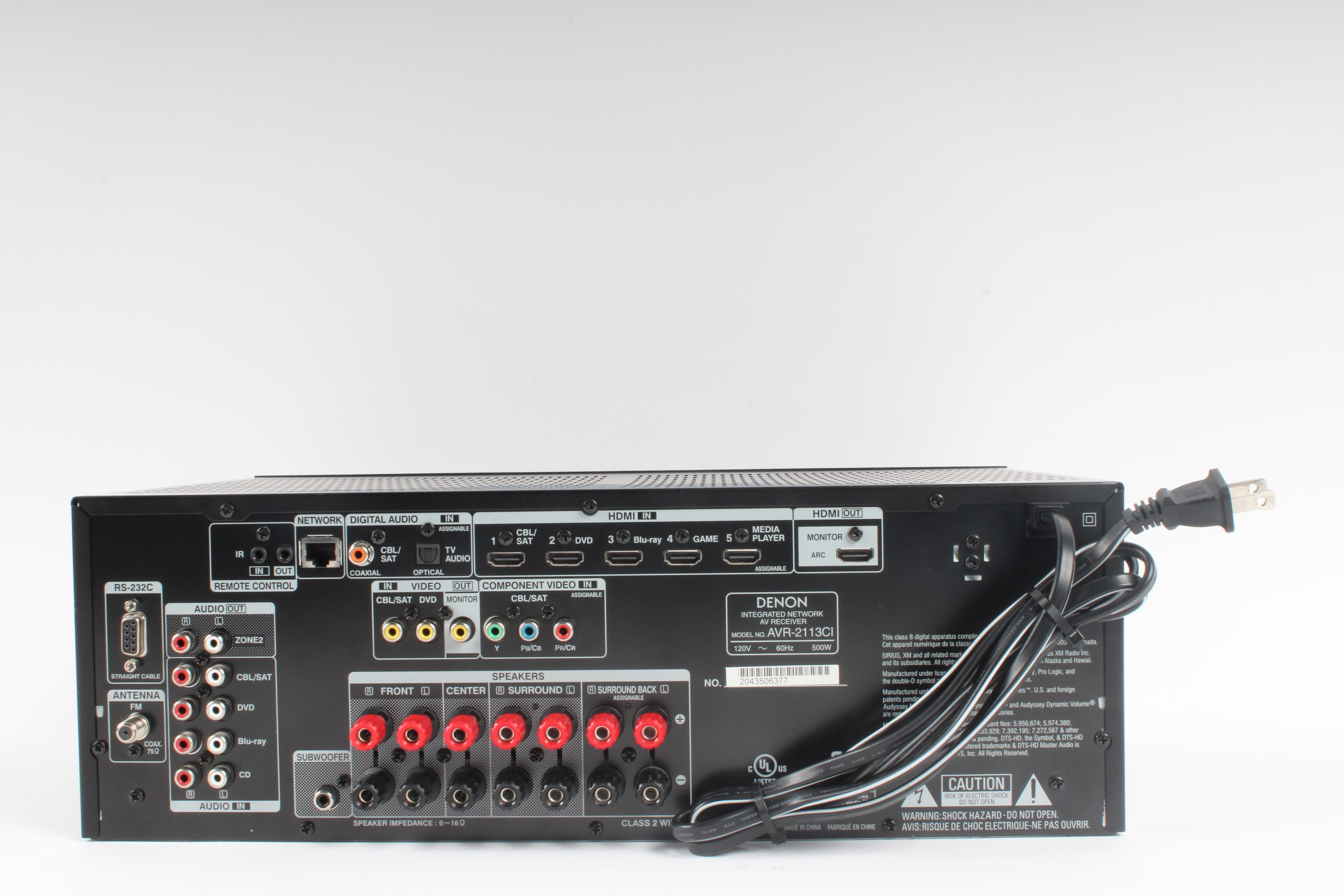 Denon AVR-2113CI 7.1-Channel Integrated Network AV Receiver – NTC Tech