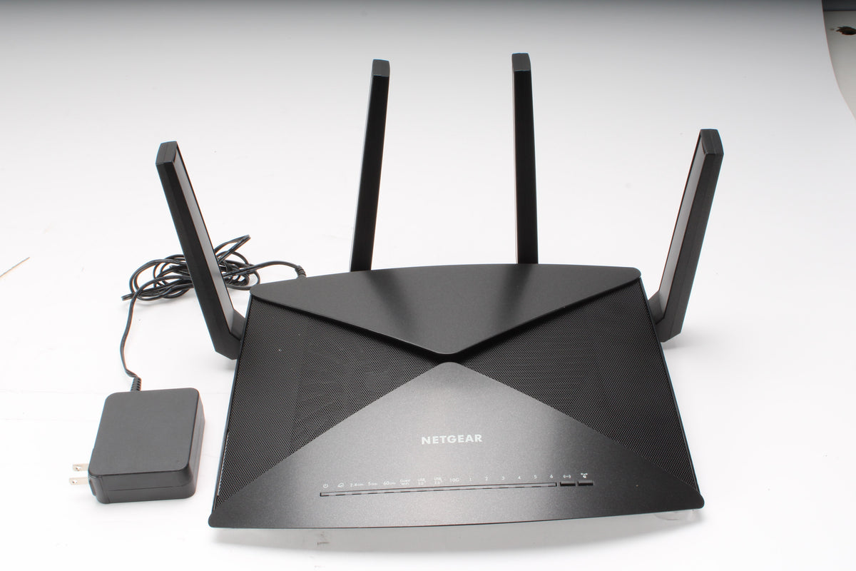 Benc R9000 Term Box Netgear R9000 Nighthawk X10 AD7200 WiFi Router W/4x Antenna, Power Sup ...