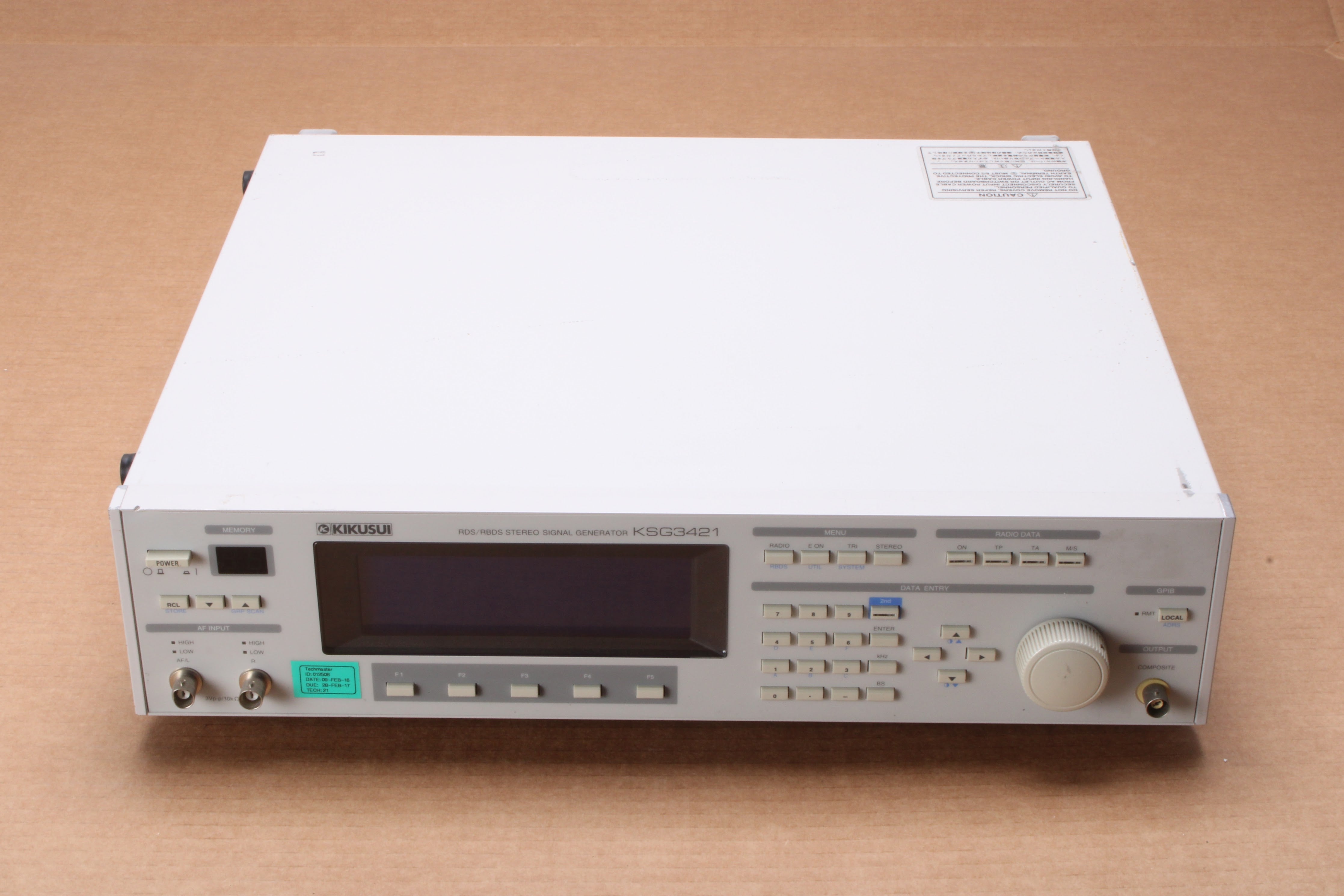 Kikusui KSG3421 RDS/RBDS Stereo Signal Generator - Fair Condition – NTC ...