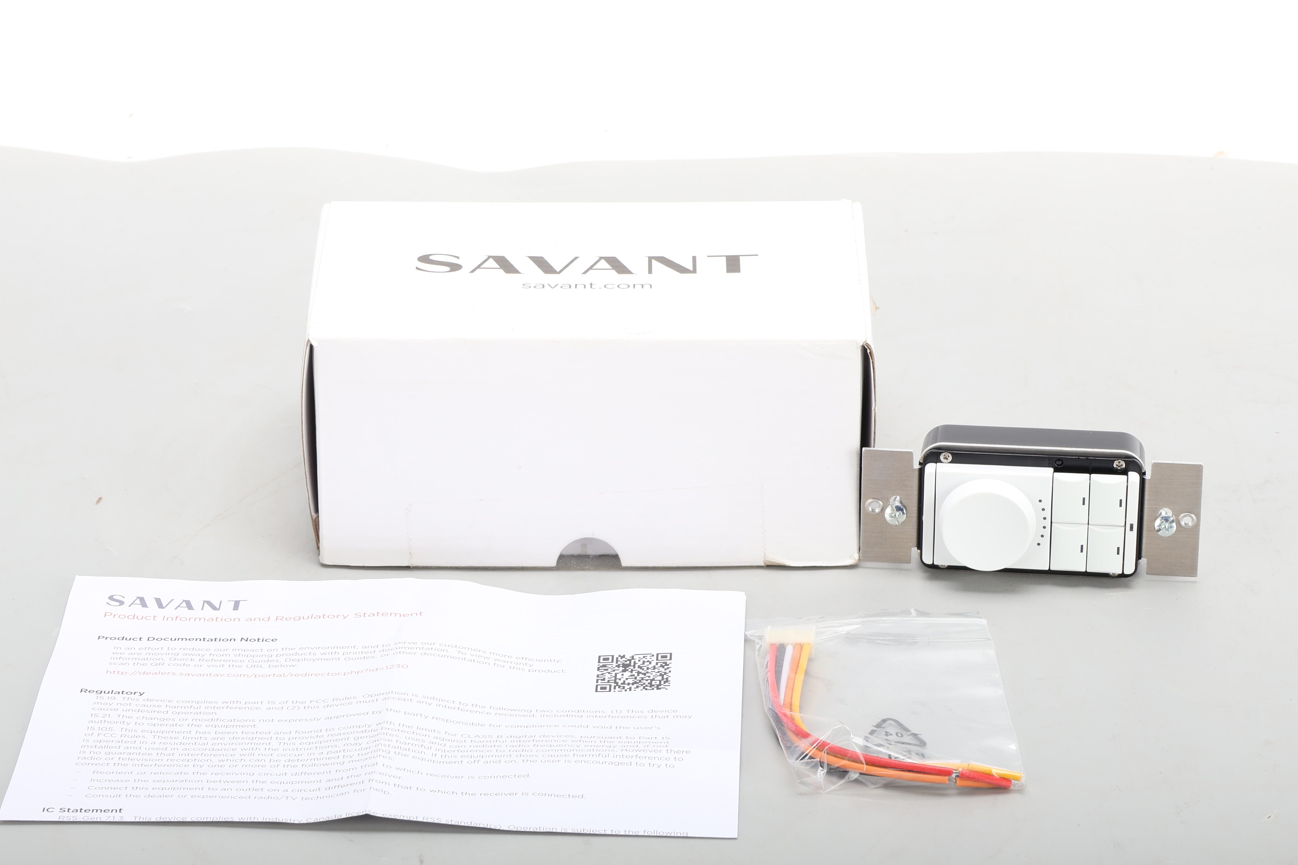 Savant WPK-SWLV05 Echo Low Voltage Dial Keypad Snow White - New Open B ...