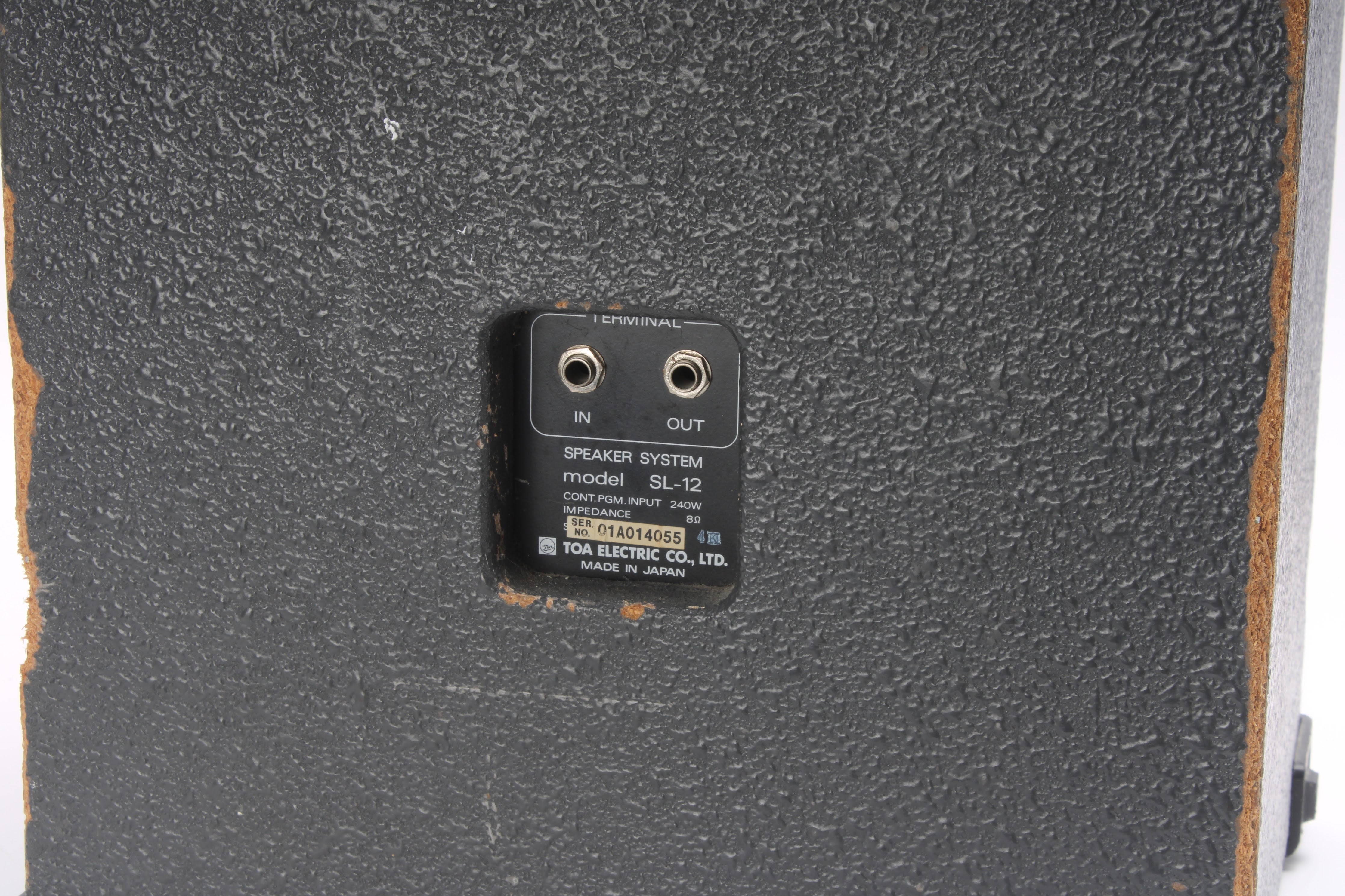 TOA SL-12 Speaker System Pair - Poor Condition – NTC Tech