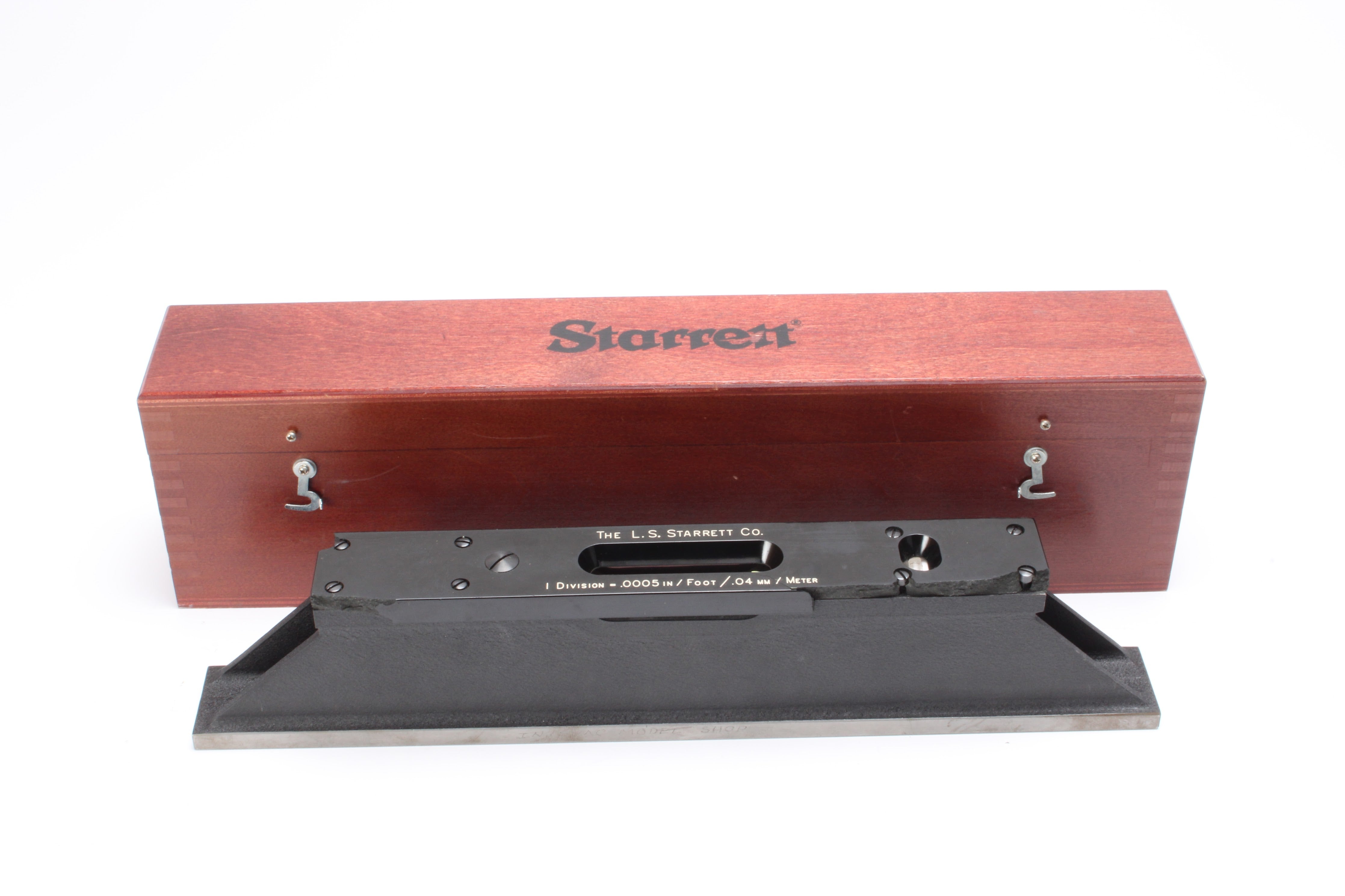 L.S. Starrett No. 199 Master Precision Level With Wooden Box - Fair Co ...