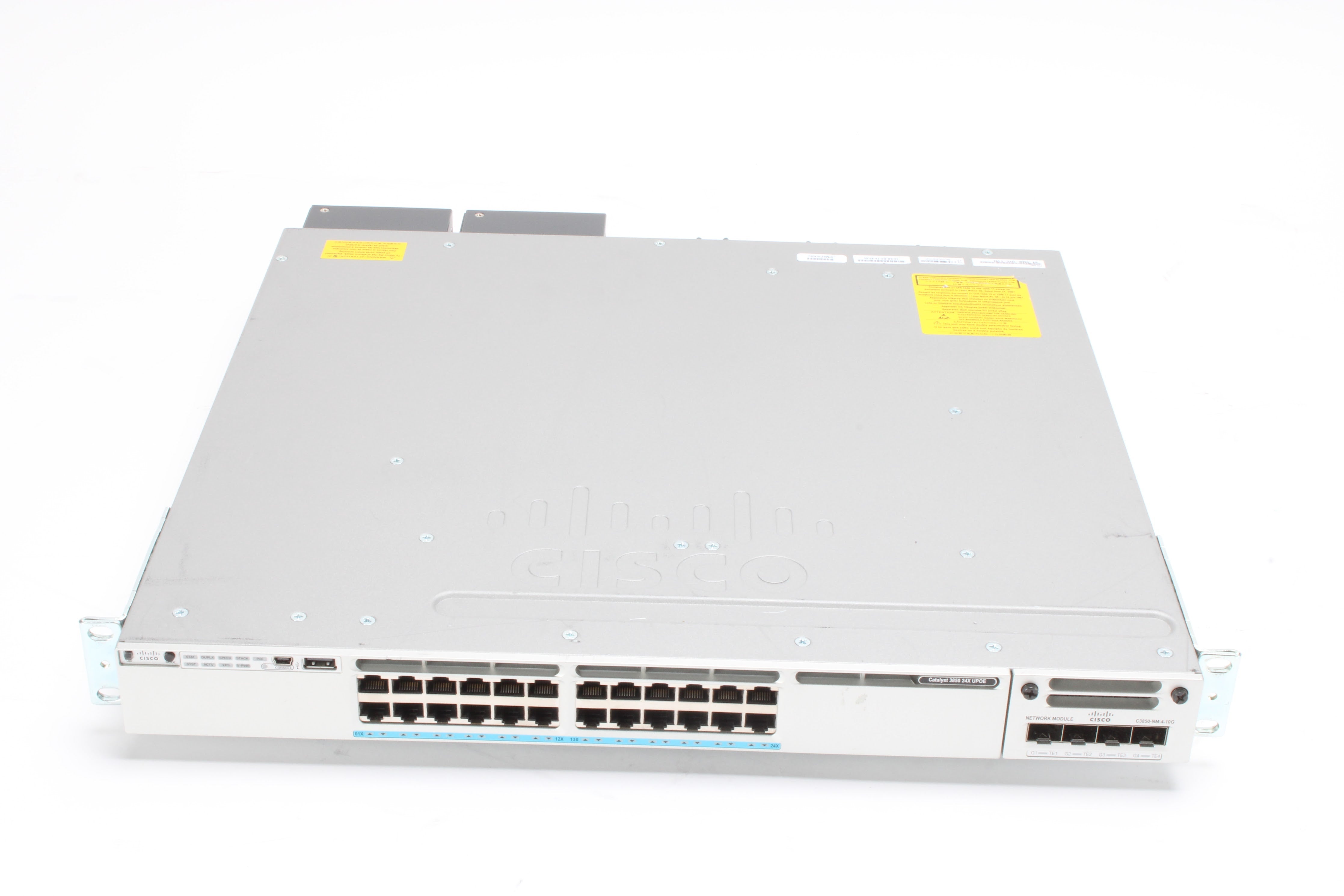 Cisco Catalyst WS-C3850-24XU-E Multigig UPoE Network Switch With C3850 ...