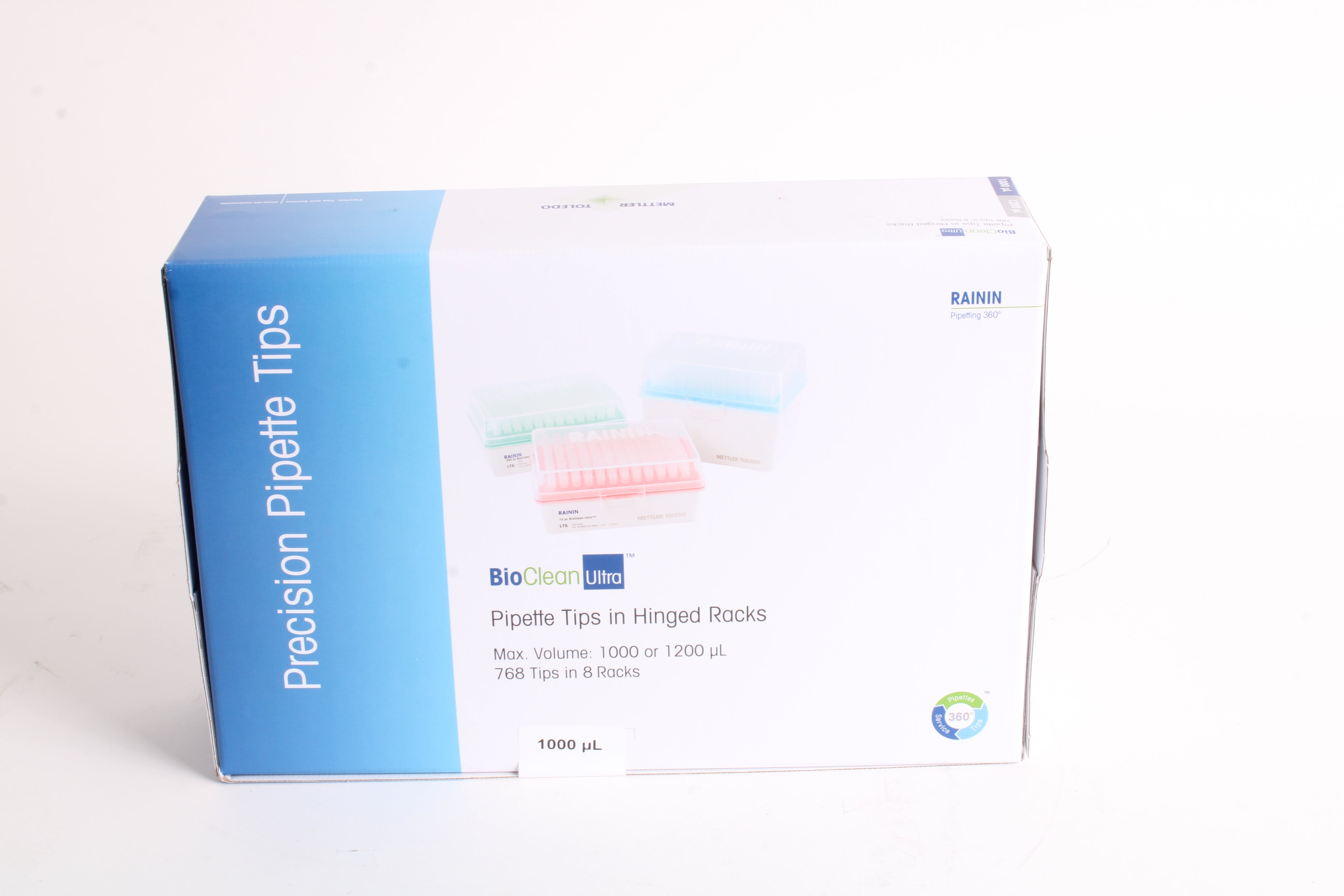 Poinçons Pipettes Rainin RT-L300 BIOCLEAN 300µL - 12 Racks - Neuf Excellente Qualité