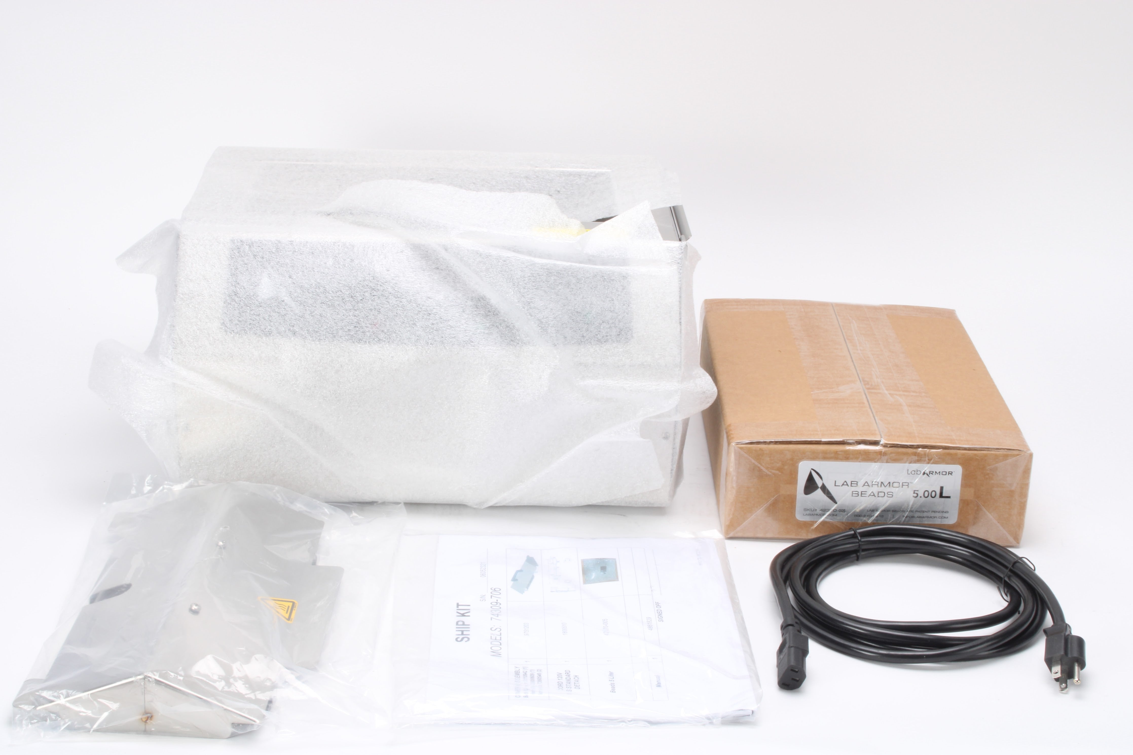 Lab Armor 74309-706 Waterless Bead Bath 120V With Lid, 5L Beads, and A ...