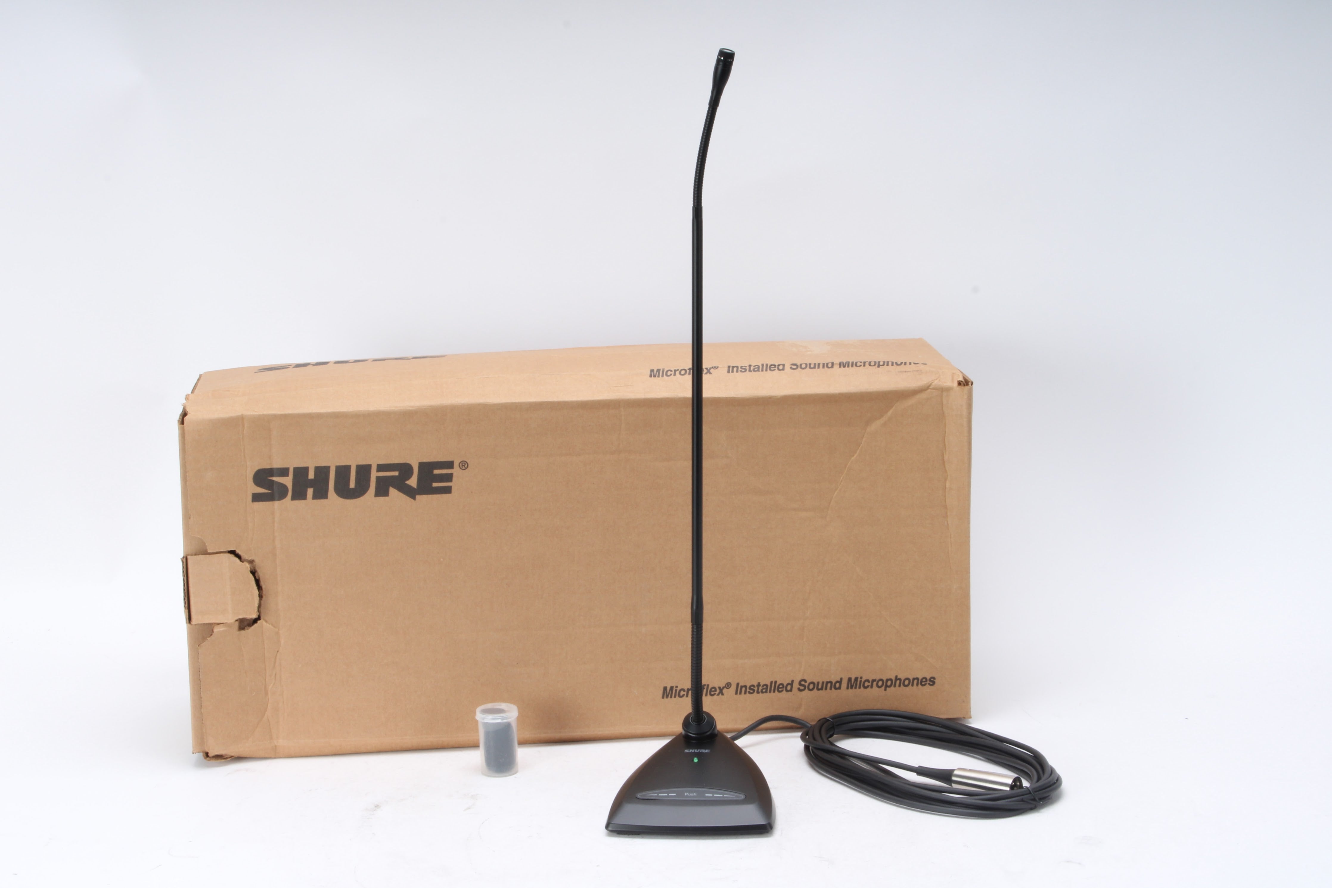 Shure Microflex MX418D/S Supercardioid Condenser RF Filtering Desktop ...