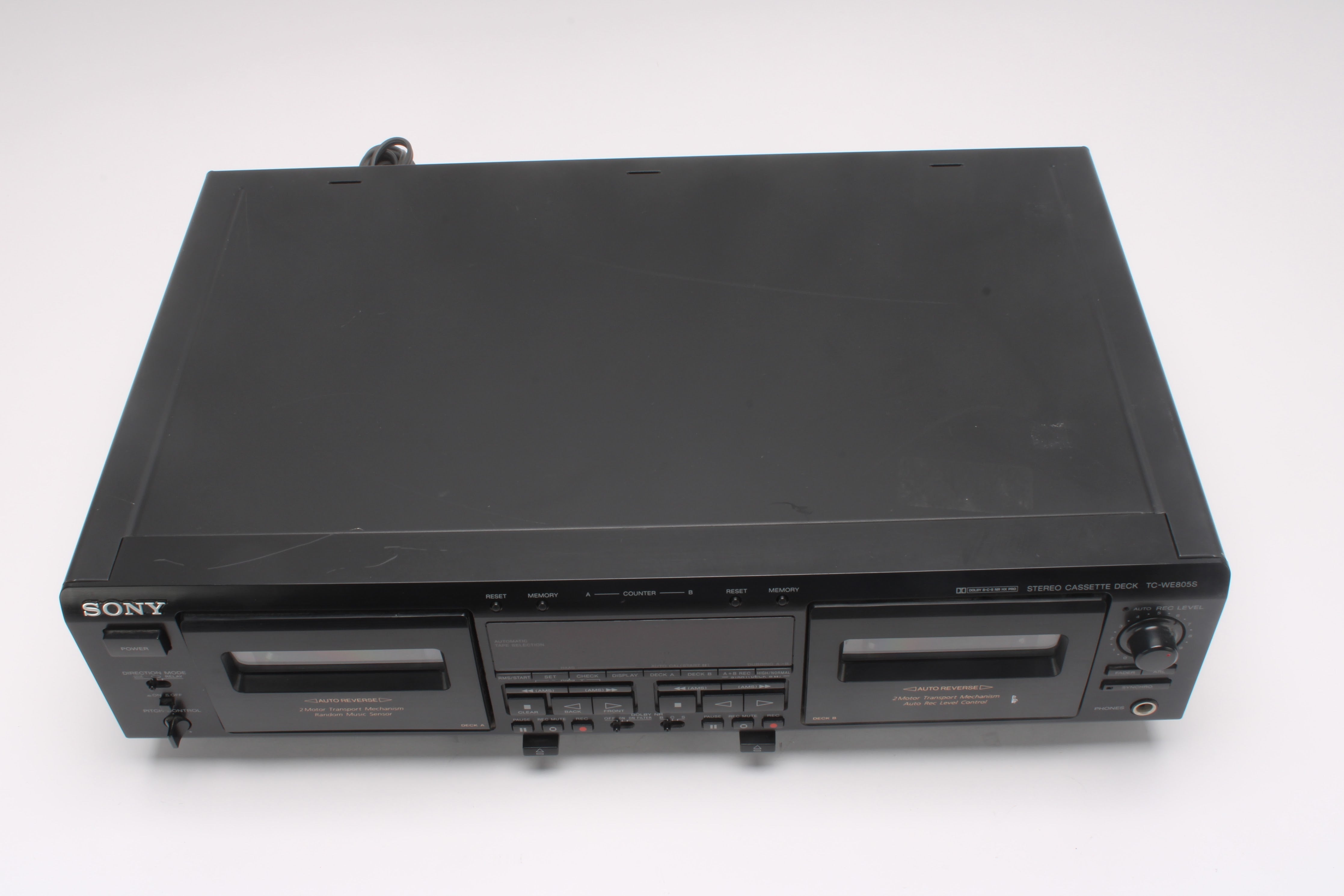 Sony TC-WE805S Dual Stereo Cassette Deck - AS IS – NTC Tech