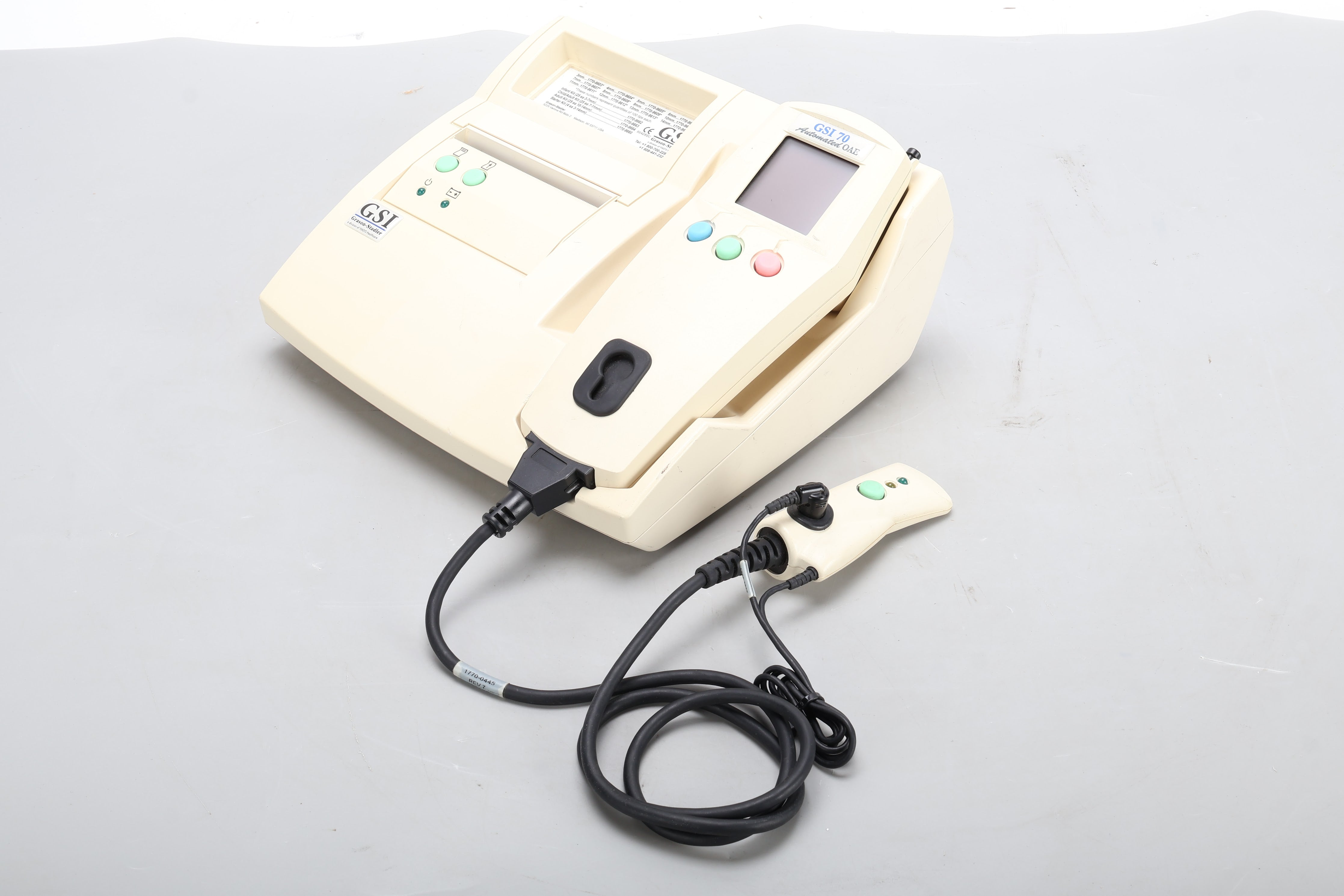 Grason Stadler GSI 70 Otoacoustic Emission Screener GSI-70 1770-97XX O ...