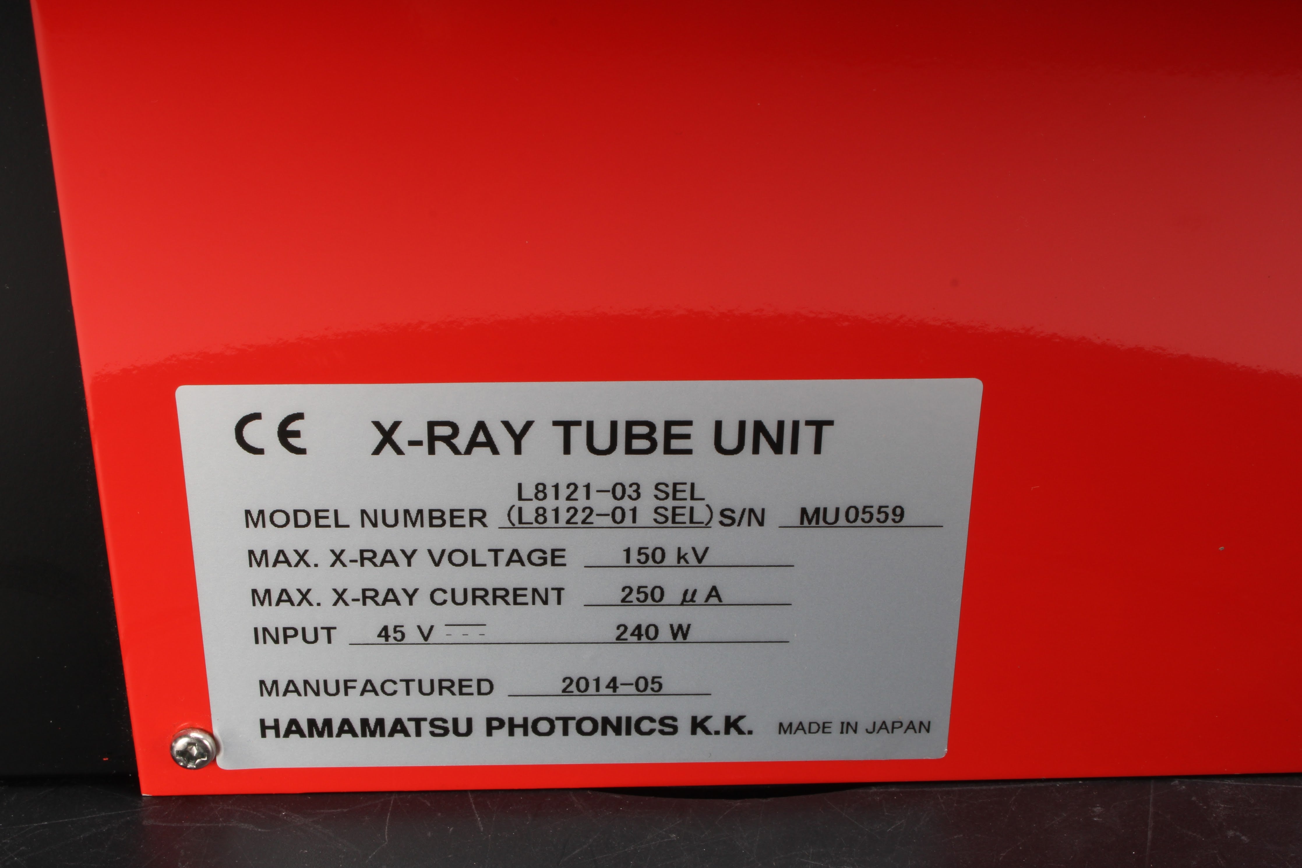 Hamamatsu Photonics L8121-03 SEL Source Controller W/ Tube Unit