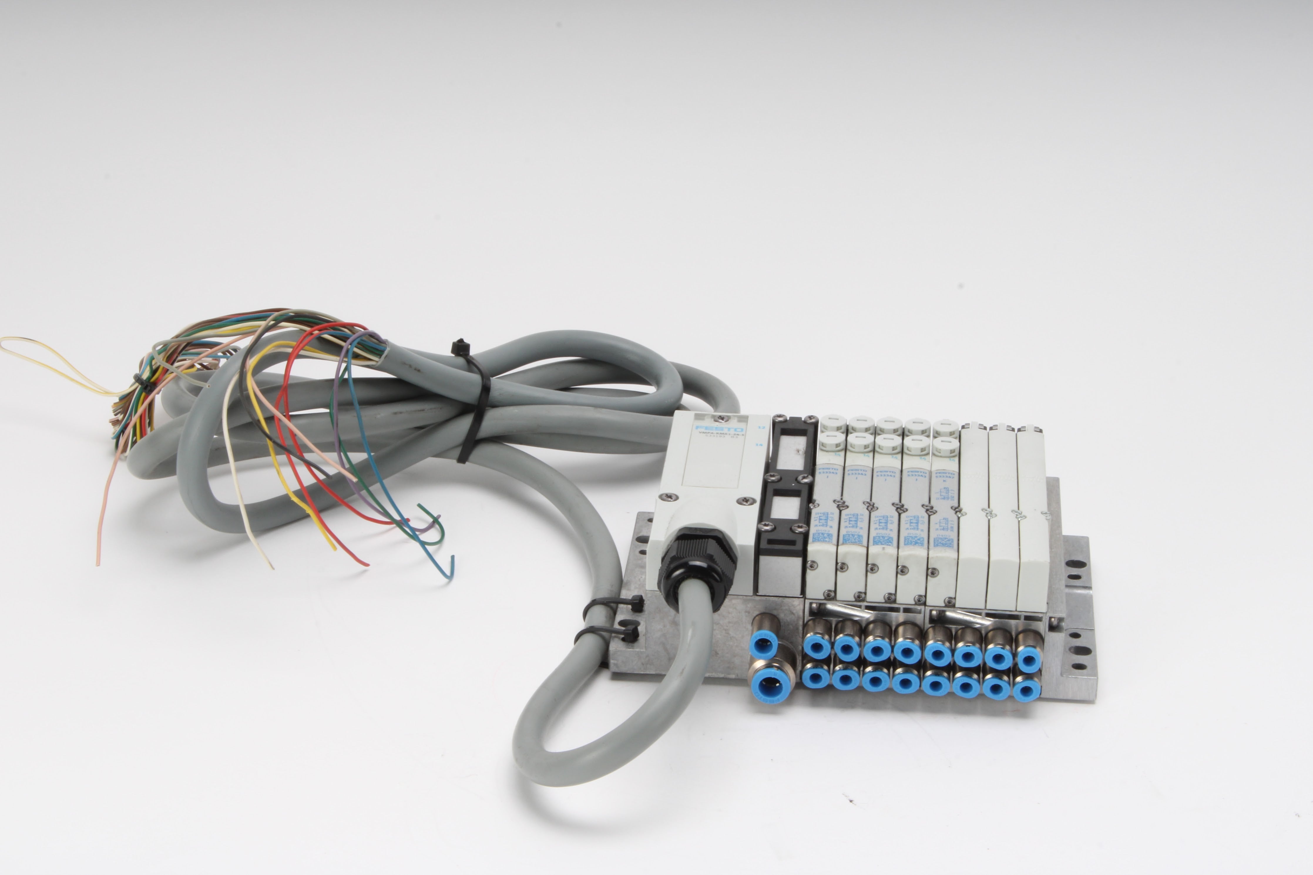 Festo MPA-MPM-VI Valve Terminal W/ 5x Solenoid Valves, Modules, Connec ...