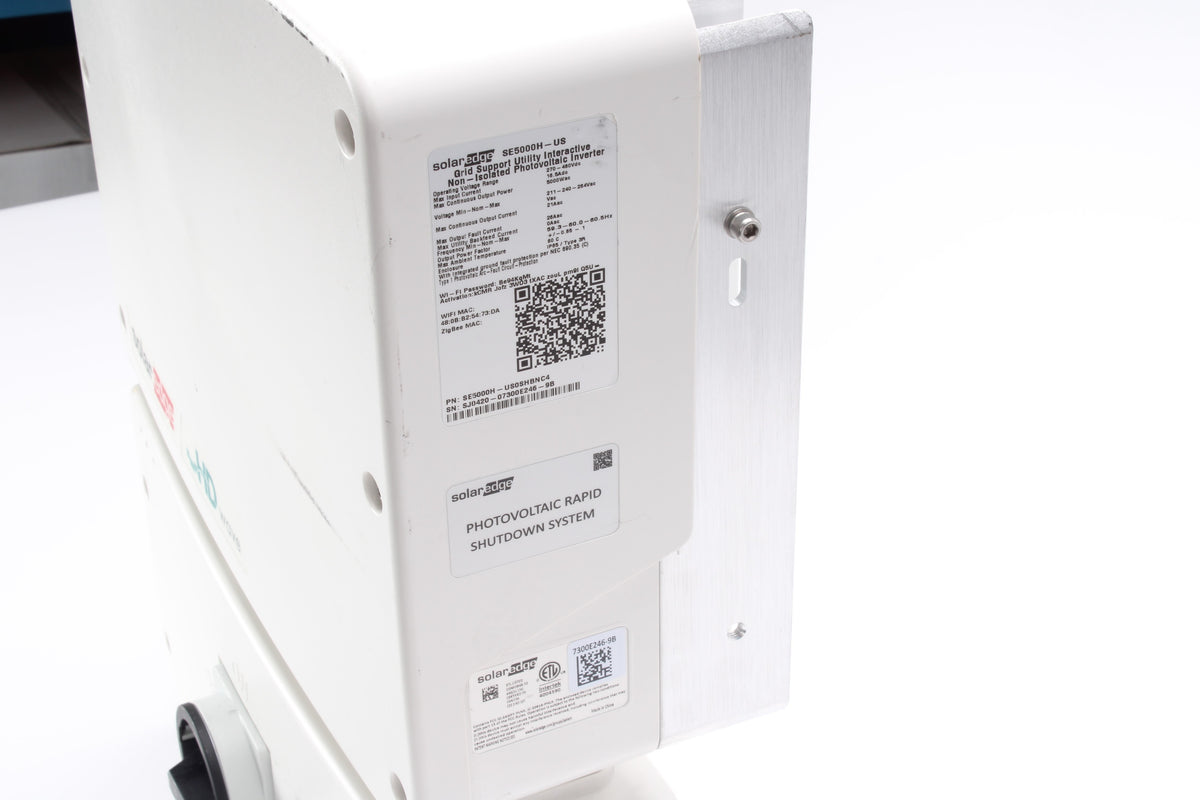 Solar Edge SE5000H-US0SHBNC4 Photovoltaic Inverter W/ DCD-1PH-US-SAH-F ...