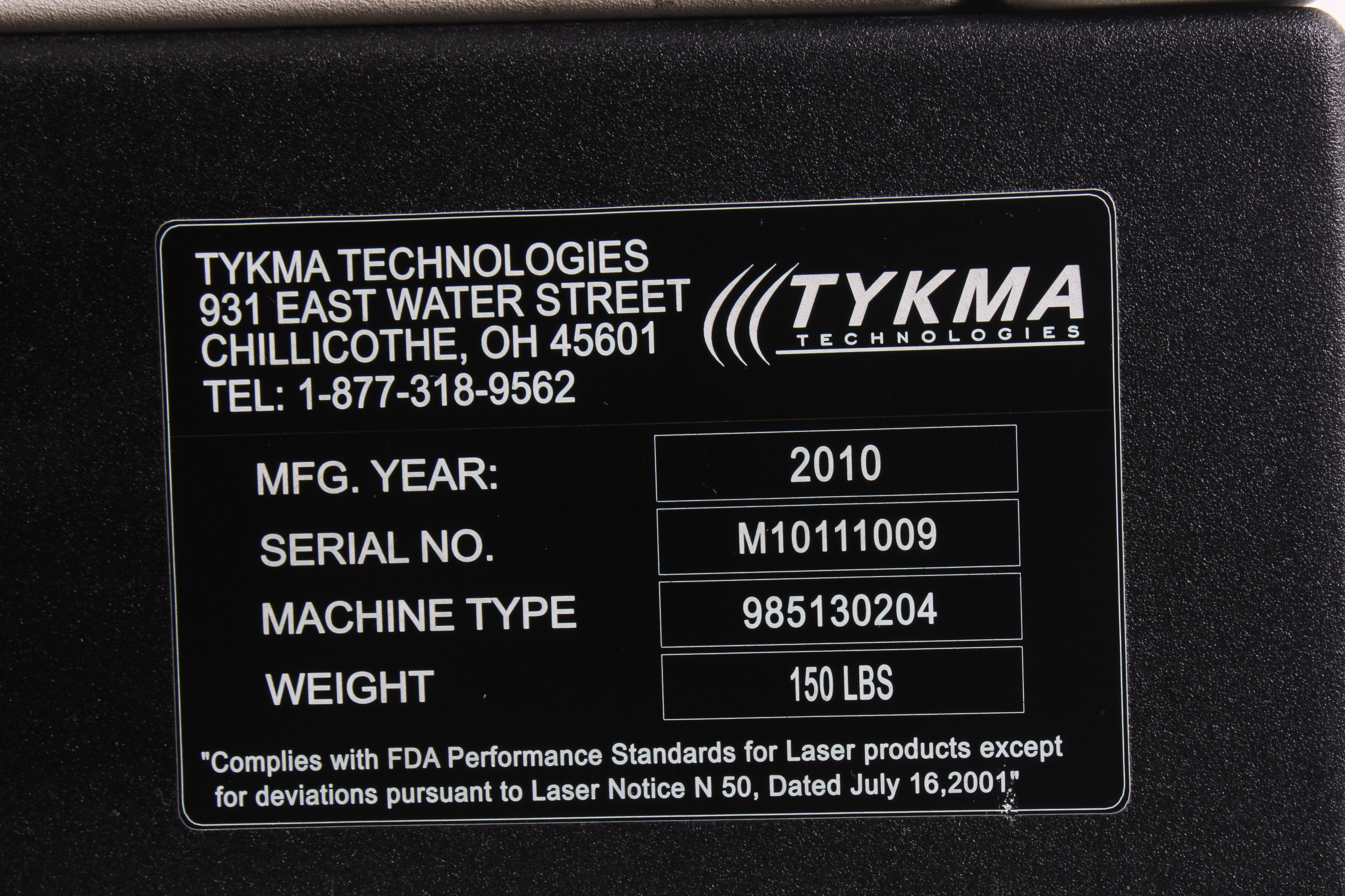 Tykma Minilase Auto Door Laser Marking System 985130204 - No