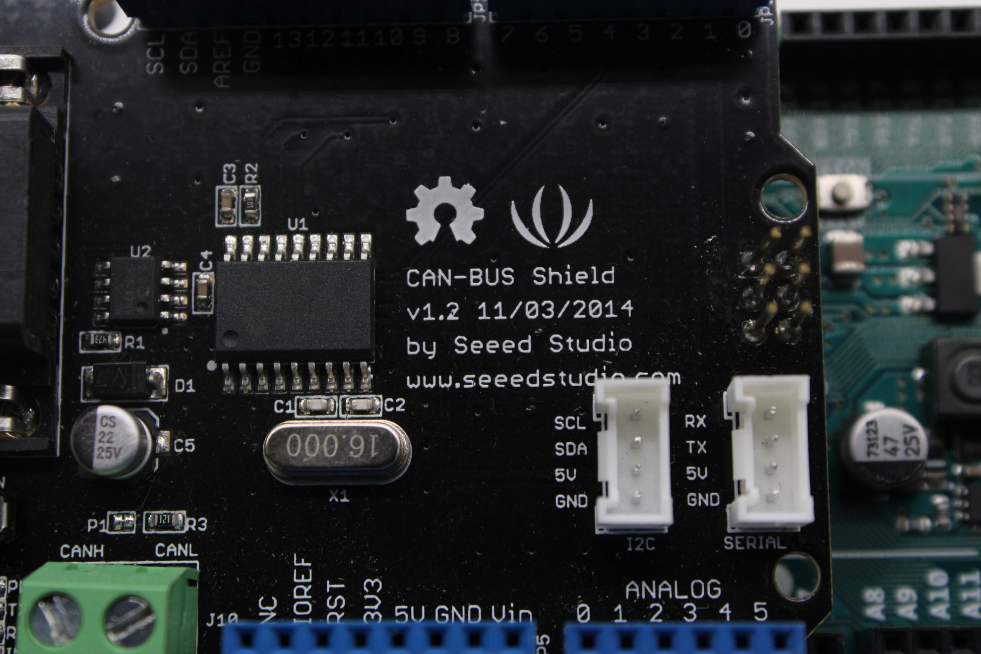 Arduino DUE R3-E 32 Bit ARM Board with Seeedstudio CAN-BUS Shield v1.2 ...