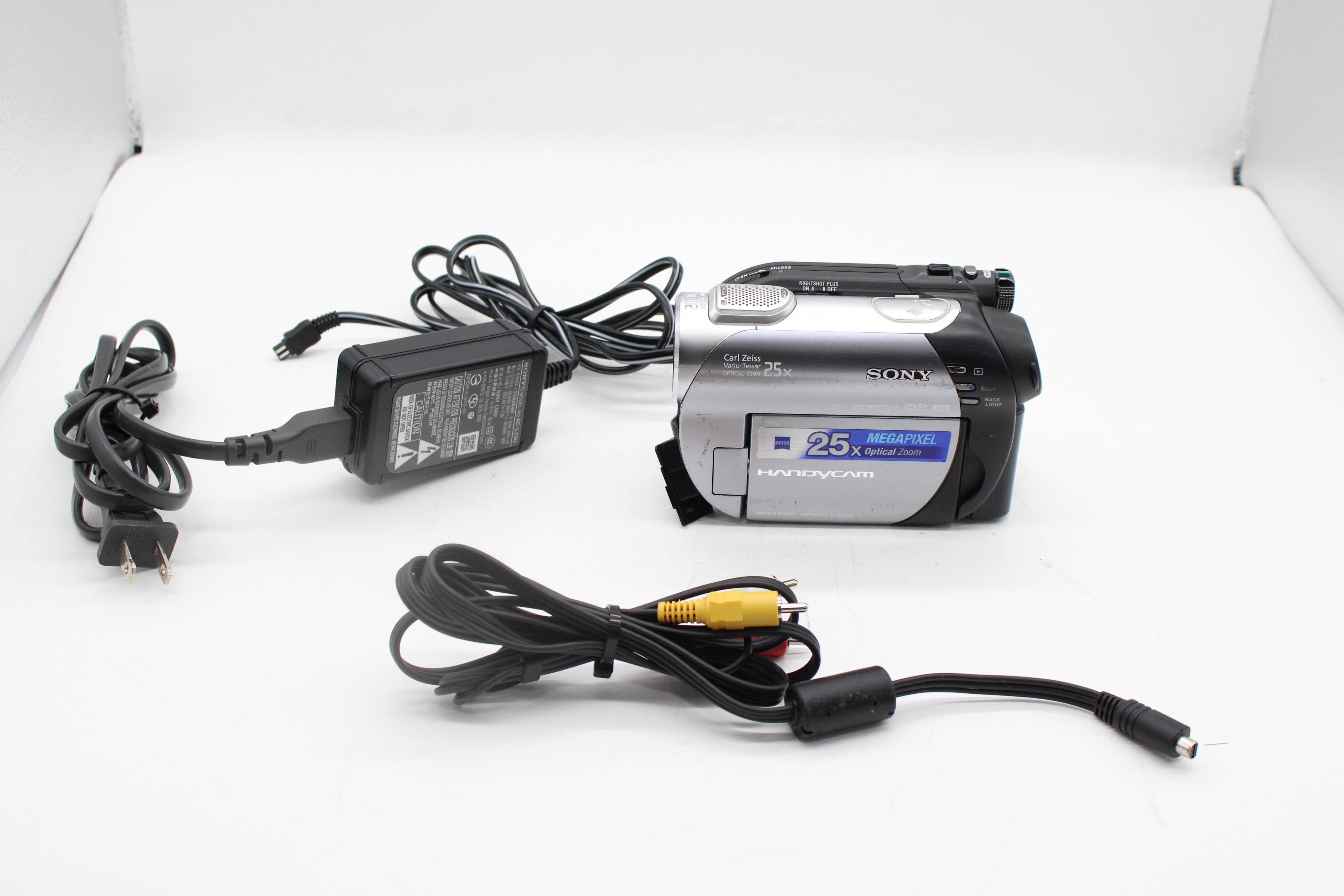 Sony DCR-DVD308 Digital Video Camera Recorder With Power Supply, AV Ca ...