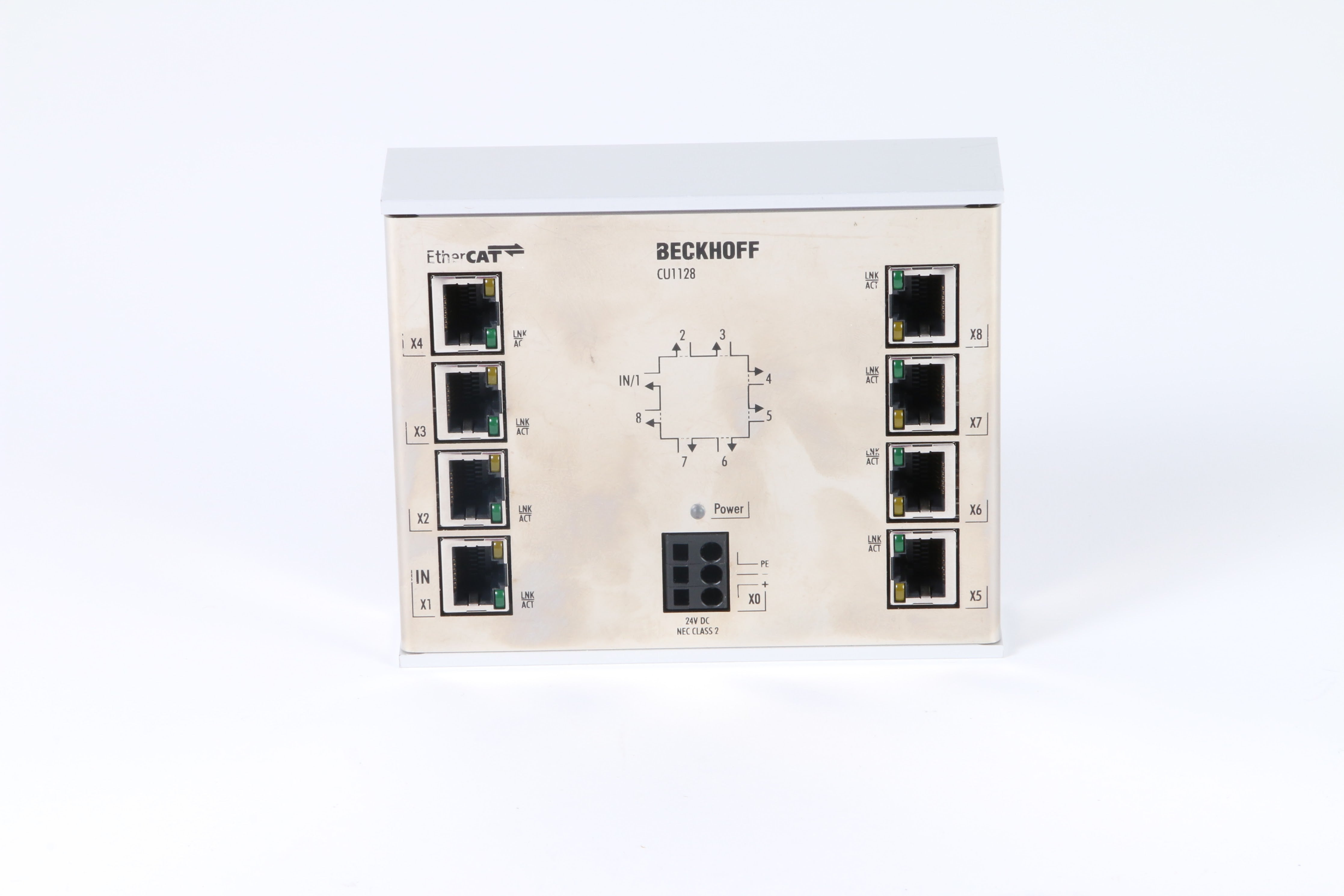 Beckhoff Hub Module Beckhoff Module CU1128-0000 8 Port EtherCAT-Hub – NTC Tech