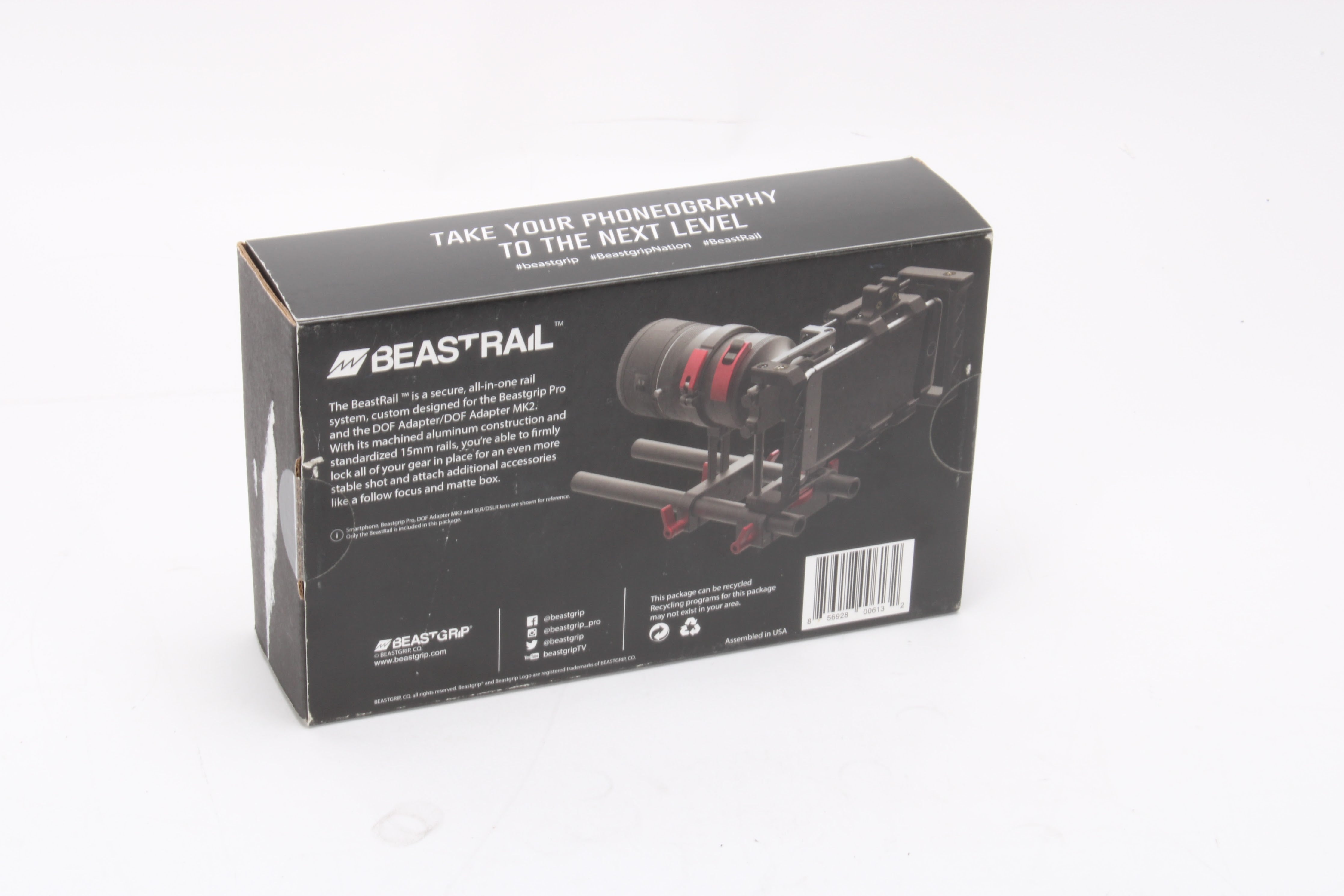 BeastRail Support System for DOF Adapter Precision Camera Rig
