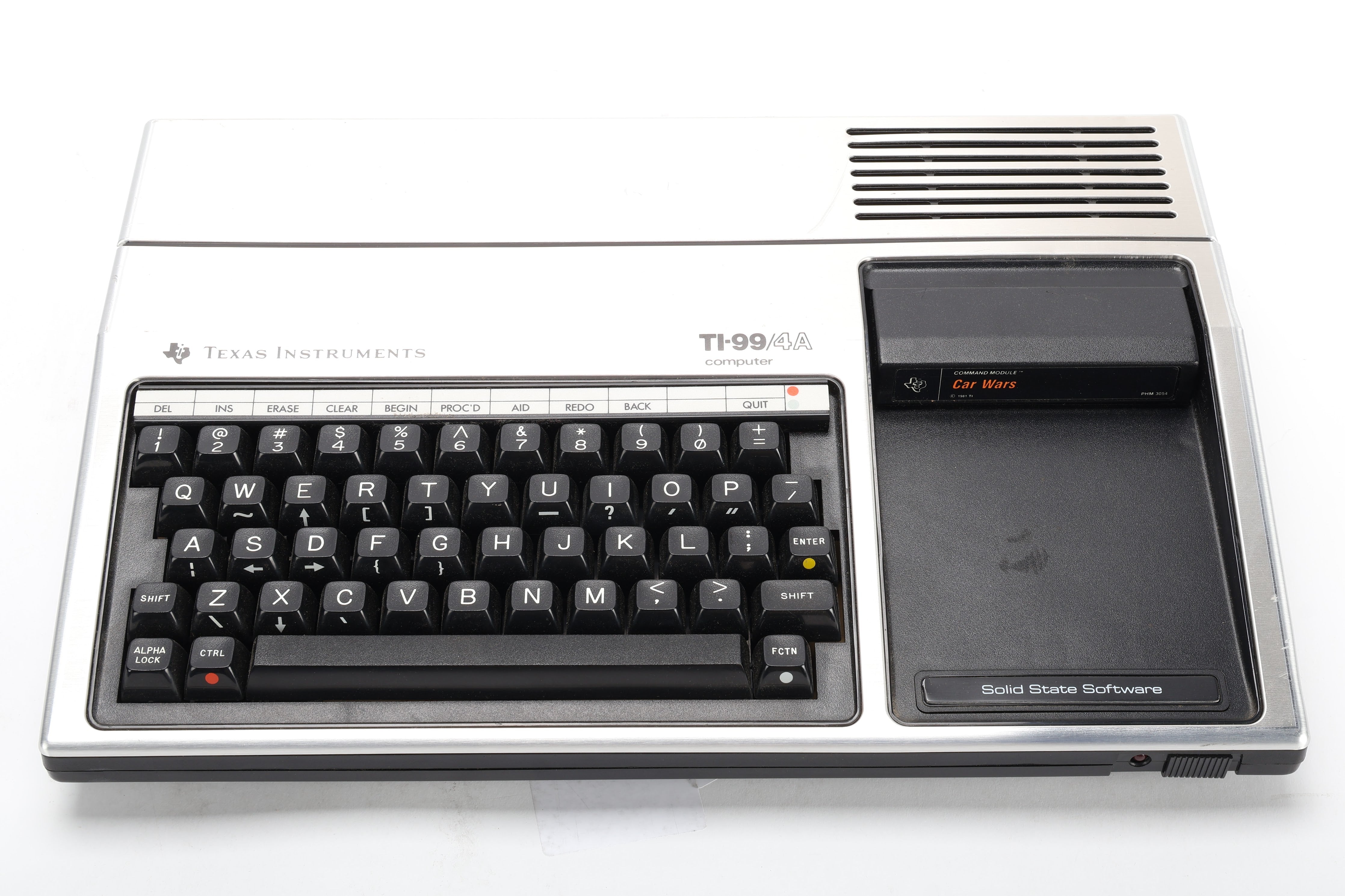 Texas Instruments PHCOO4A TI-99/4A Computer W/ Car Wars Command Game C ...