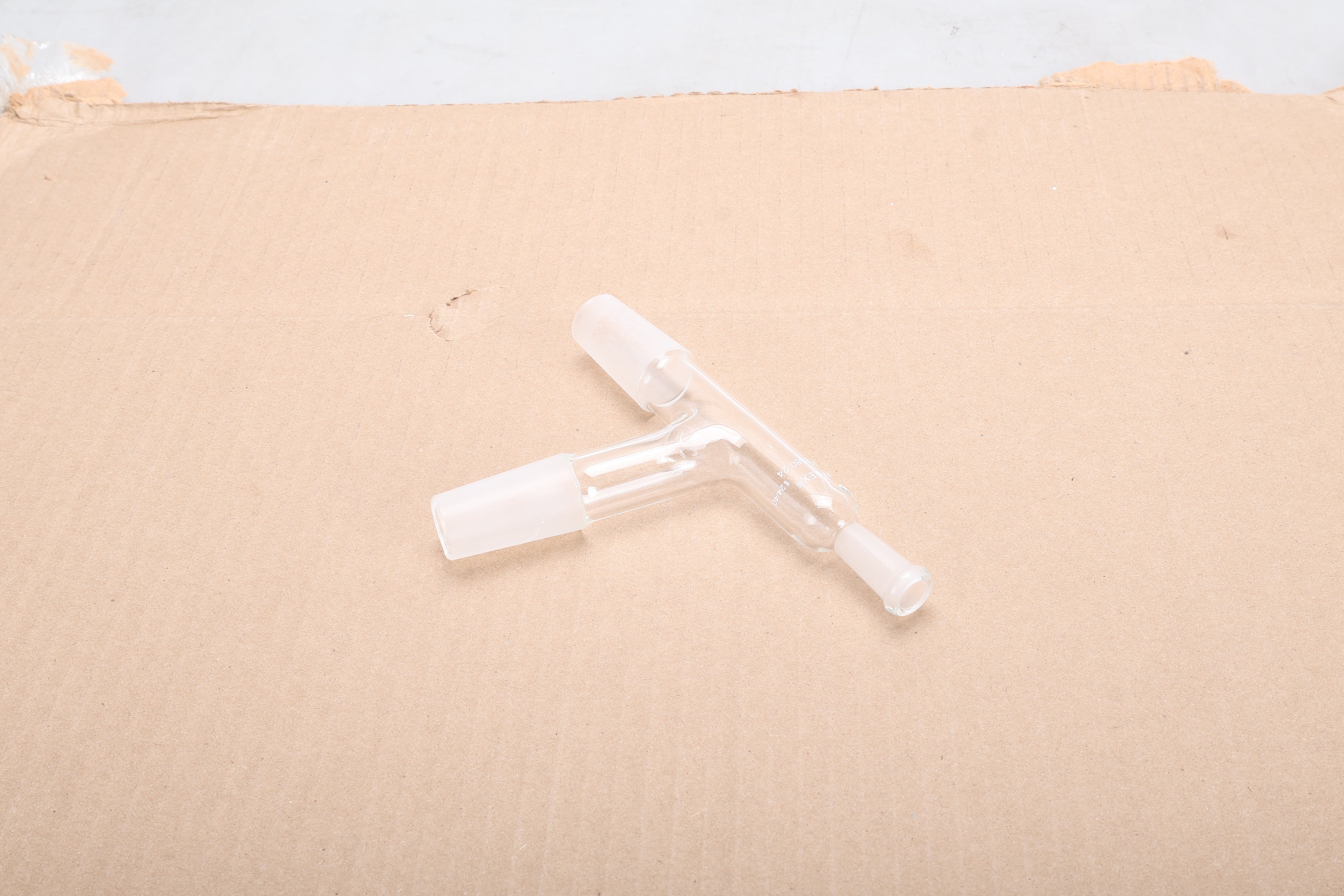 Pyrex 8980-24 75-Angle Tube Adapter with Two-Way 24/40 Standard Taper ...