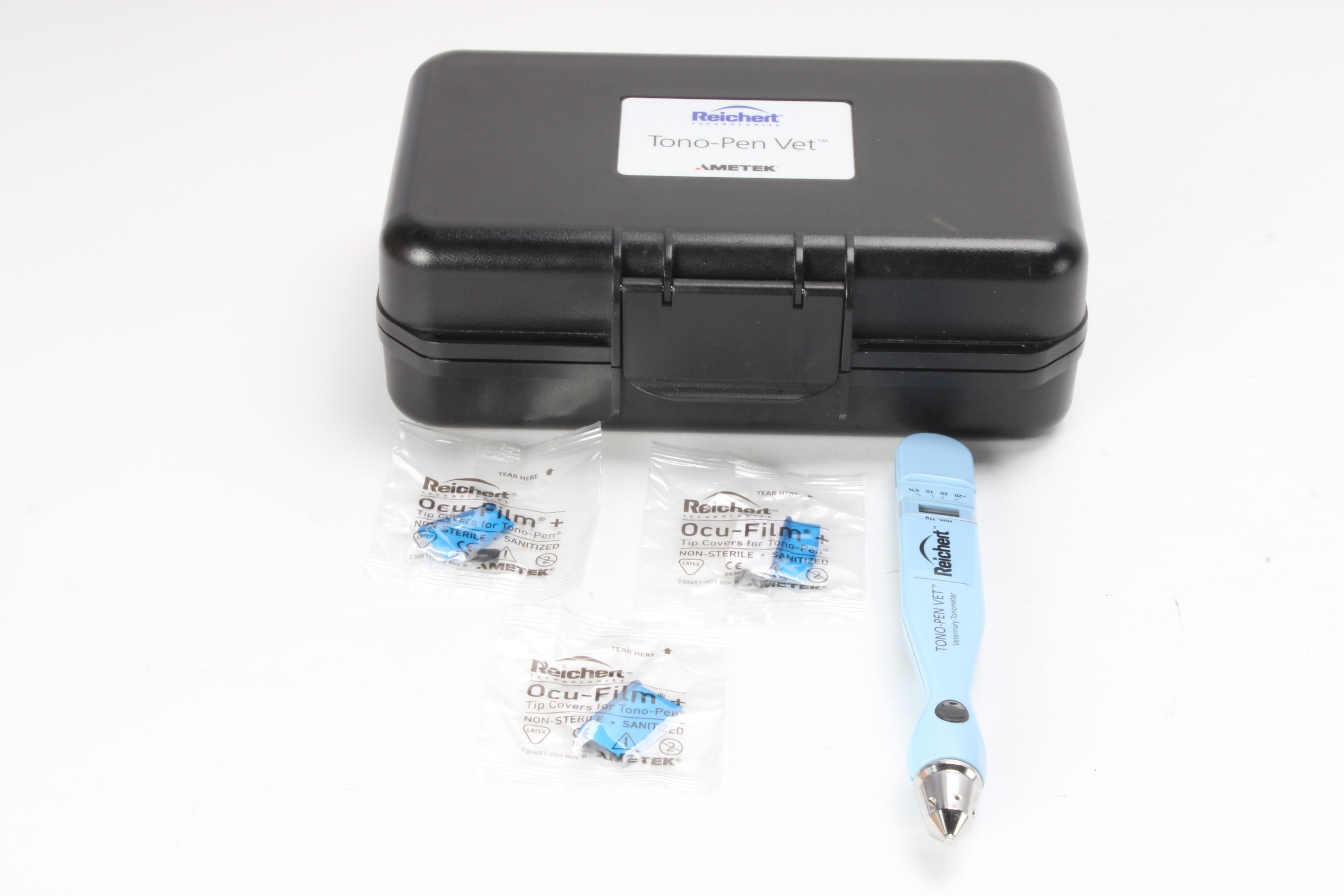 Reichert Tono-Pen Vet Veterinary Tonometer With 3x Ocu-Film+ Tip Cover ...