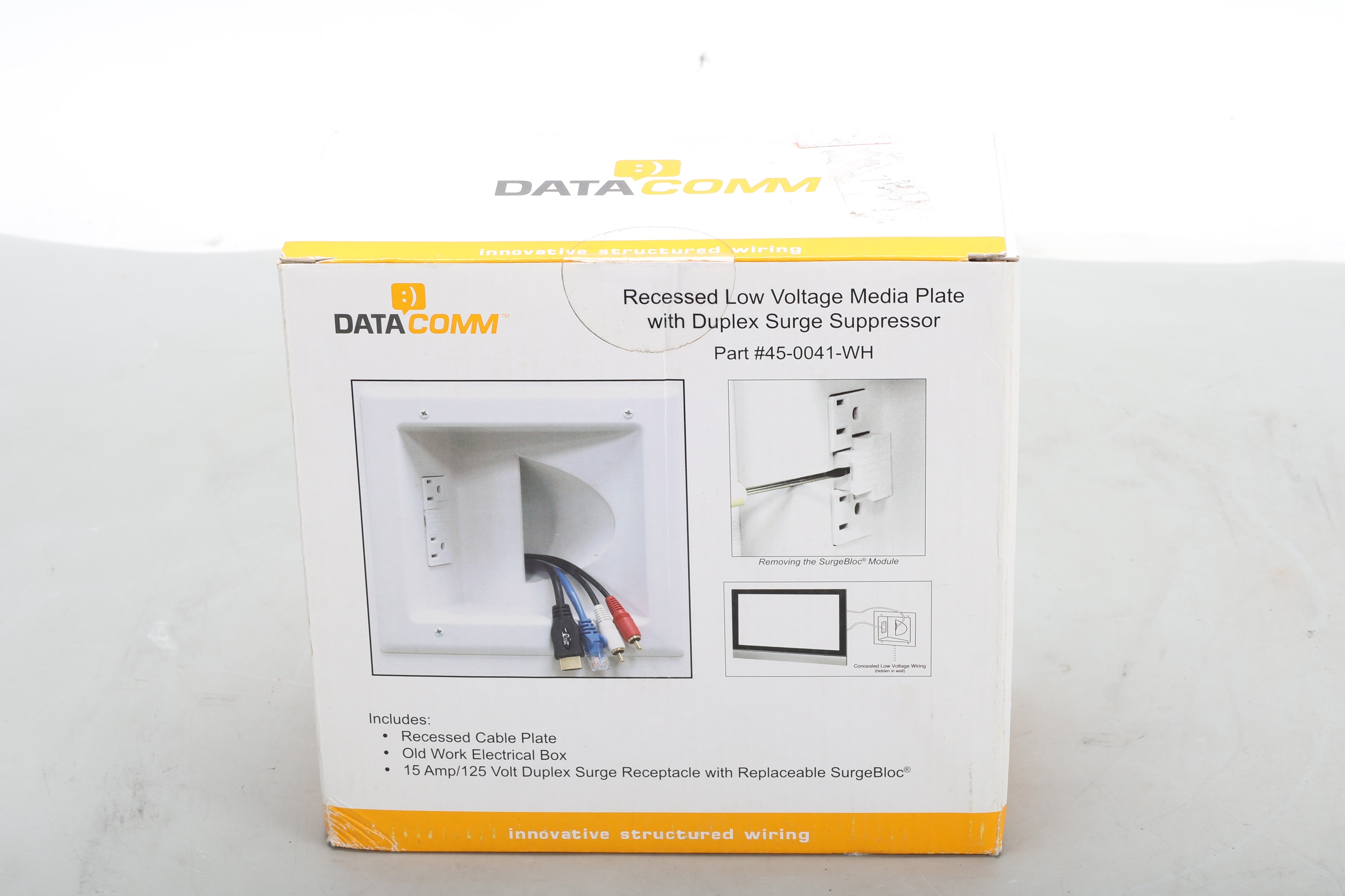 DataComm 45-0041-WH Low Voltage Media Plate - NEW Sealed – NTC Tech