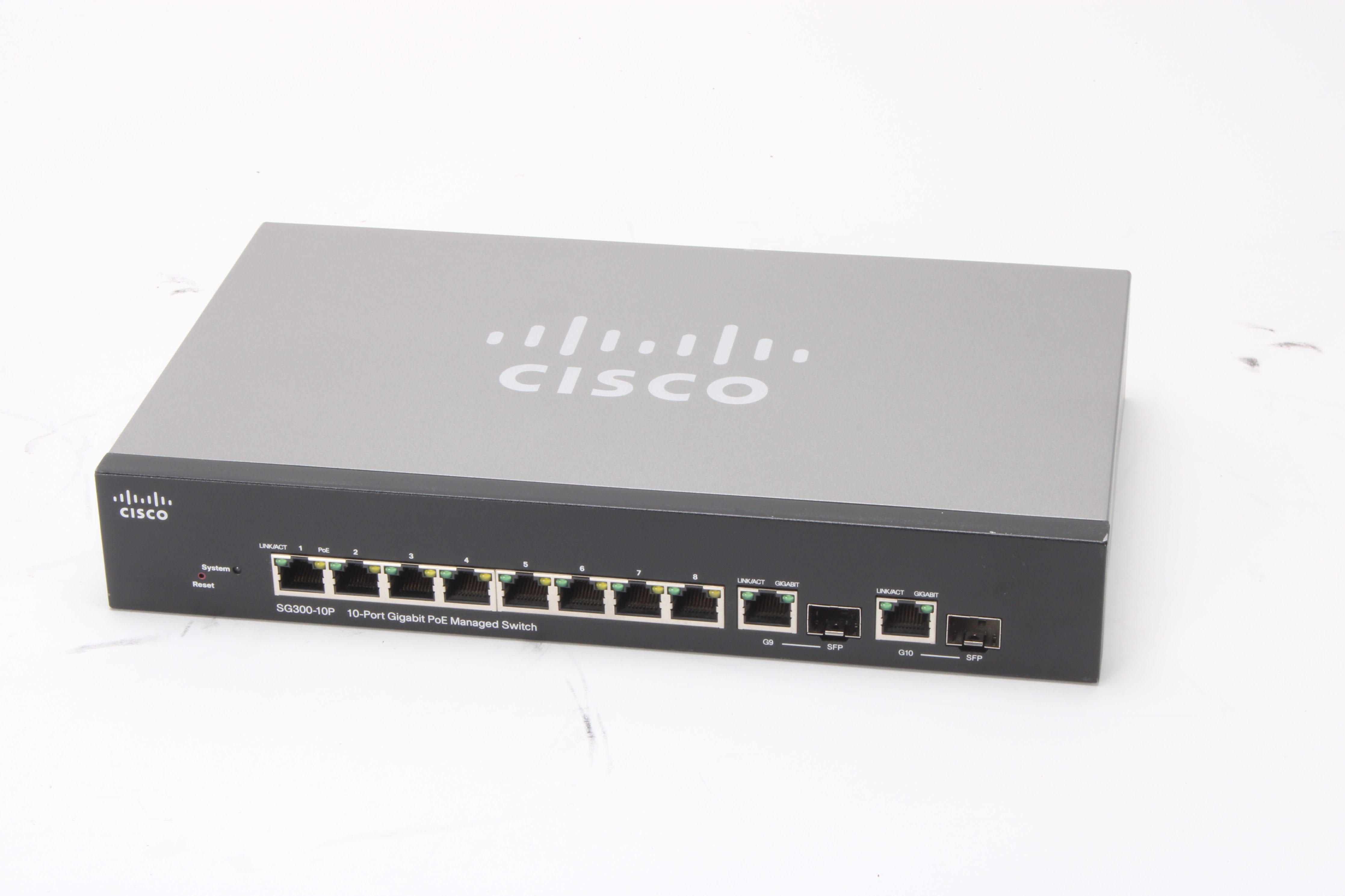 Cisco SG300-10P Small Business 10-Port Gigabit PoE Managed Switch - No ...