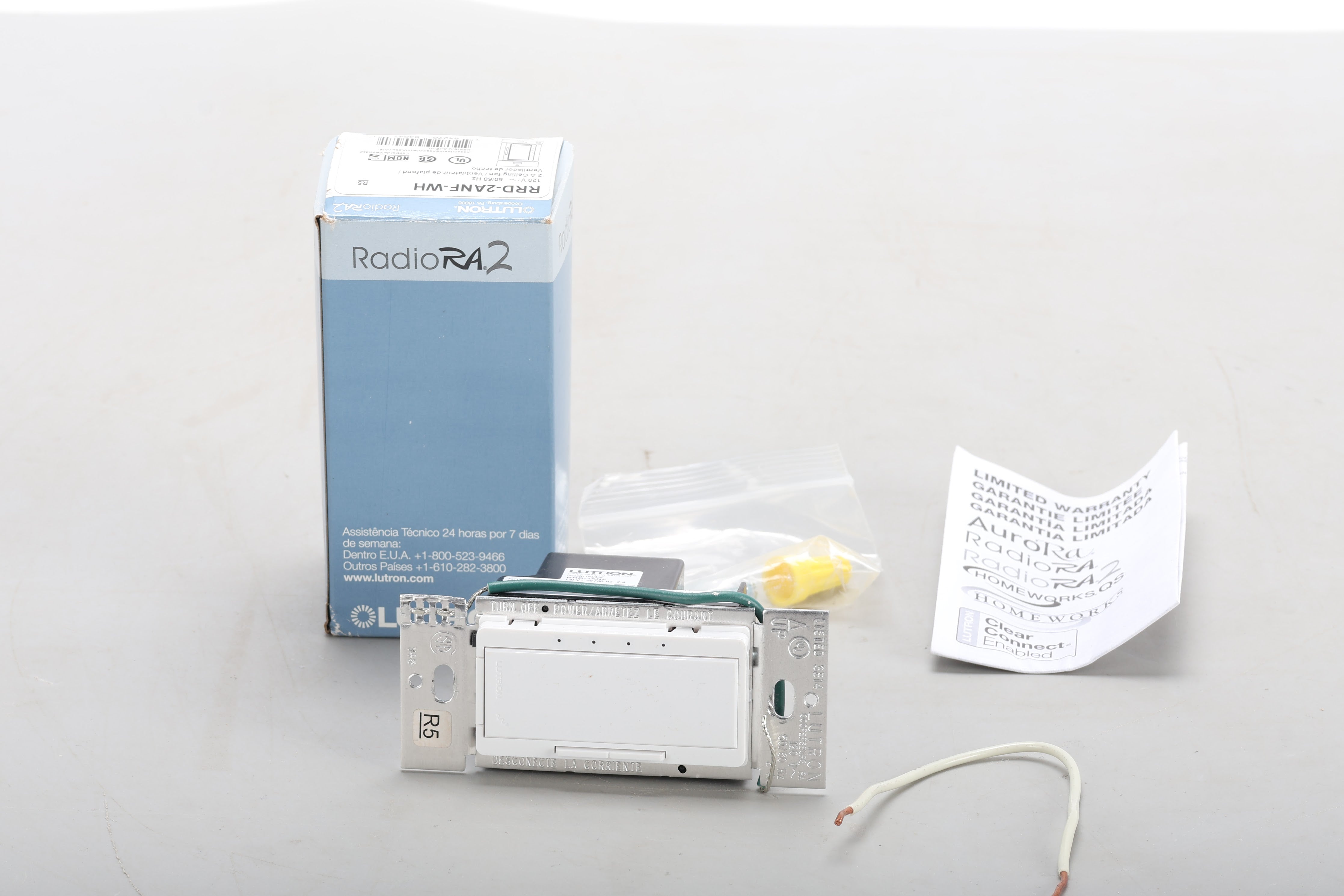 Lutron RRD-2ANF-WH RadioRA 2 Maestro Fan Speed Control – NTC Tech