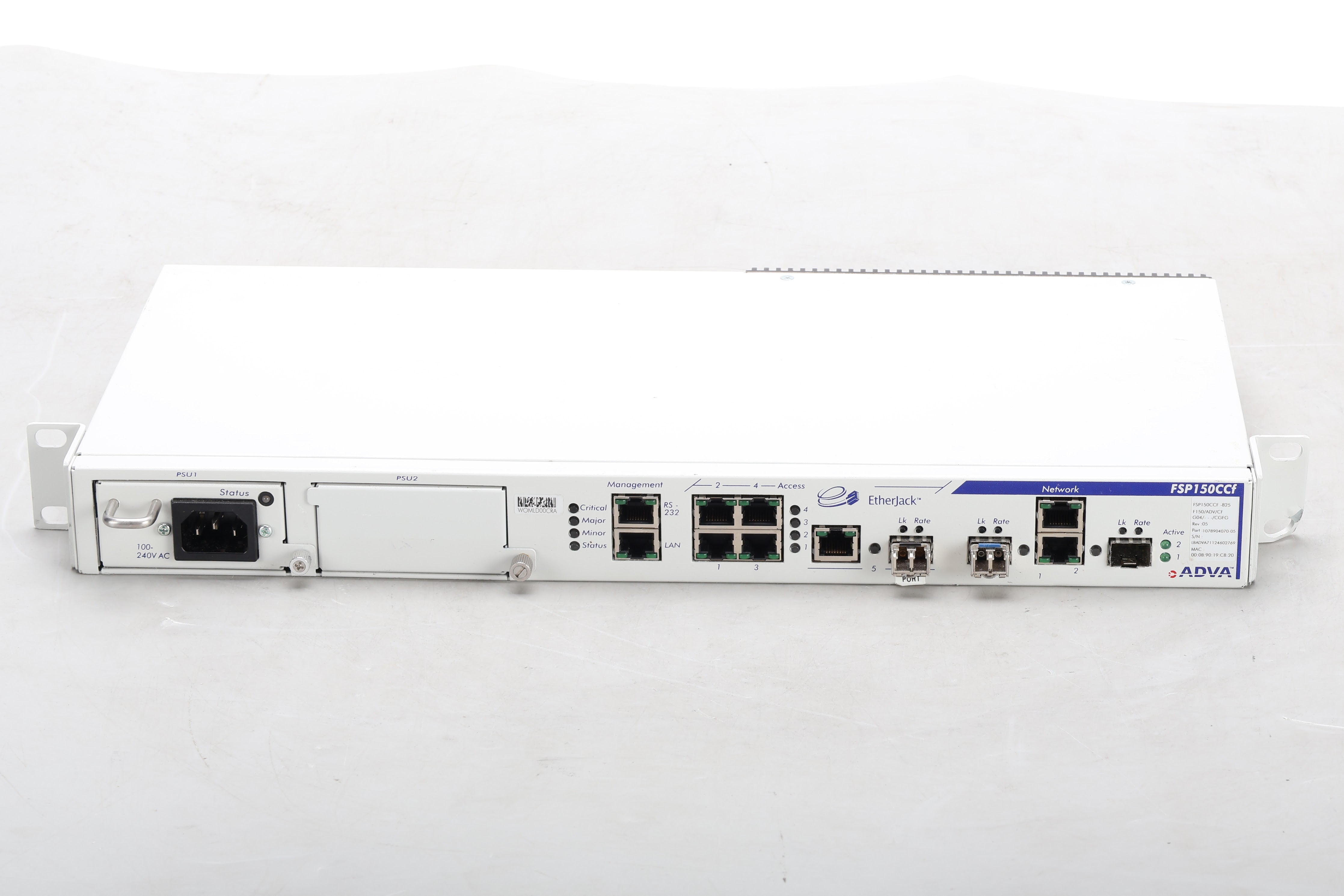 Reboot Adva Router ADVA FSP 150CCF-825 Carrier Ethernet Demarcation Device – NTC Tech