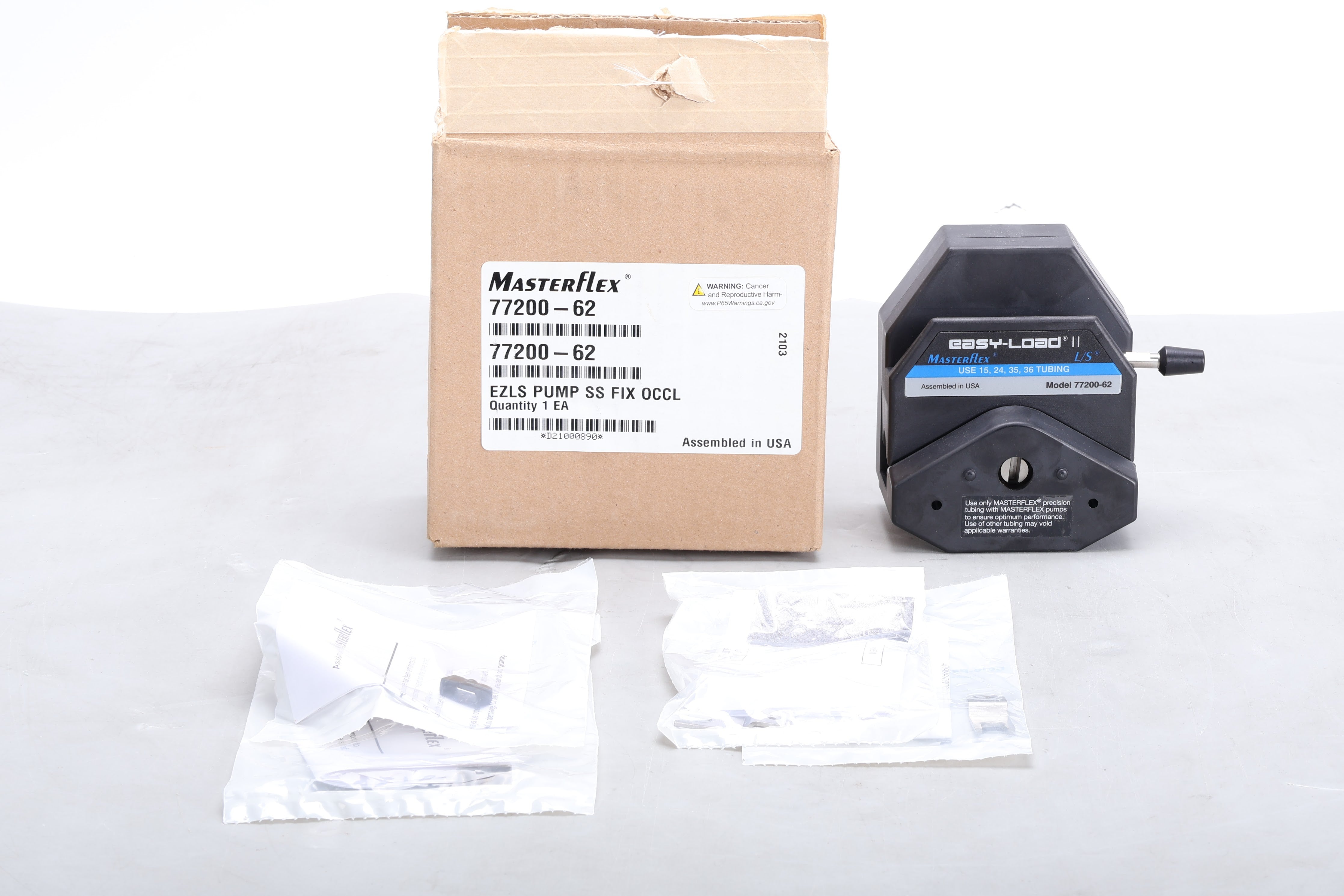 Easy-Load 2 Masterflex L/S Pump Head With Box and Documentation 77200 ...
