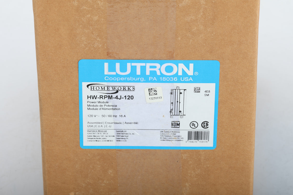 Remote Power Module Kit And Lutron HW-RPM-4J-120 Remote Power Module 784276158176 - NEW – NTC Tech