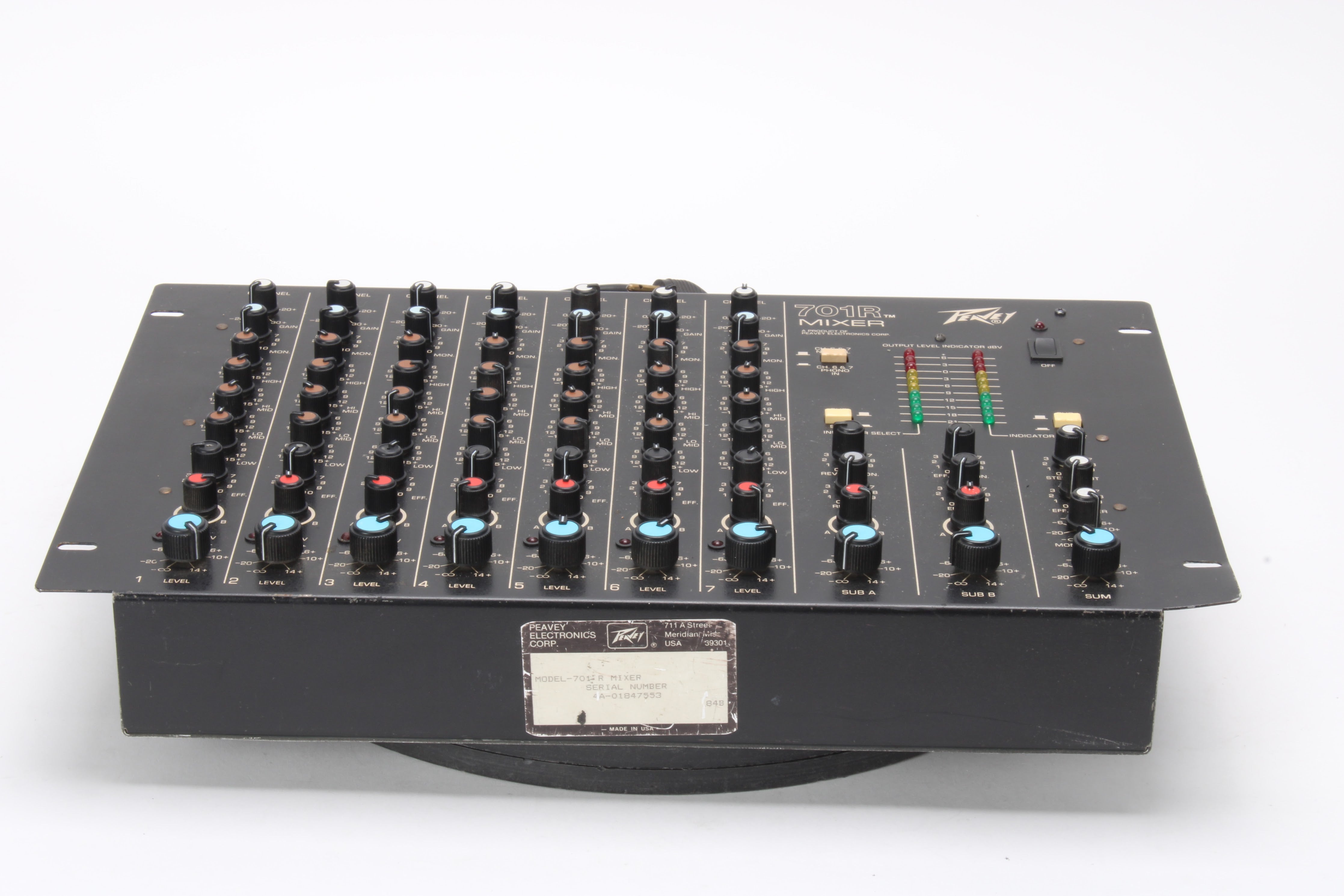 Peavey Spring Reverb Rack Unit Peavy 701R 7-Channel Rack Mountable Mixer - Fair Condition – NTC Tech