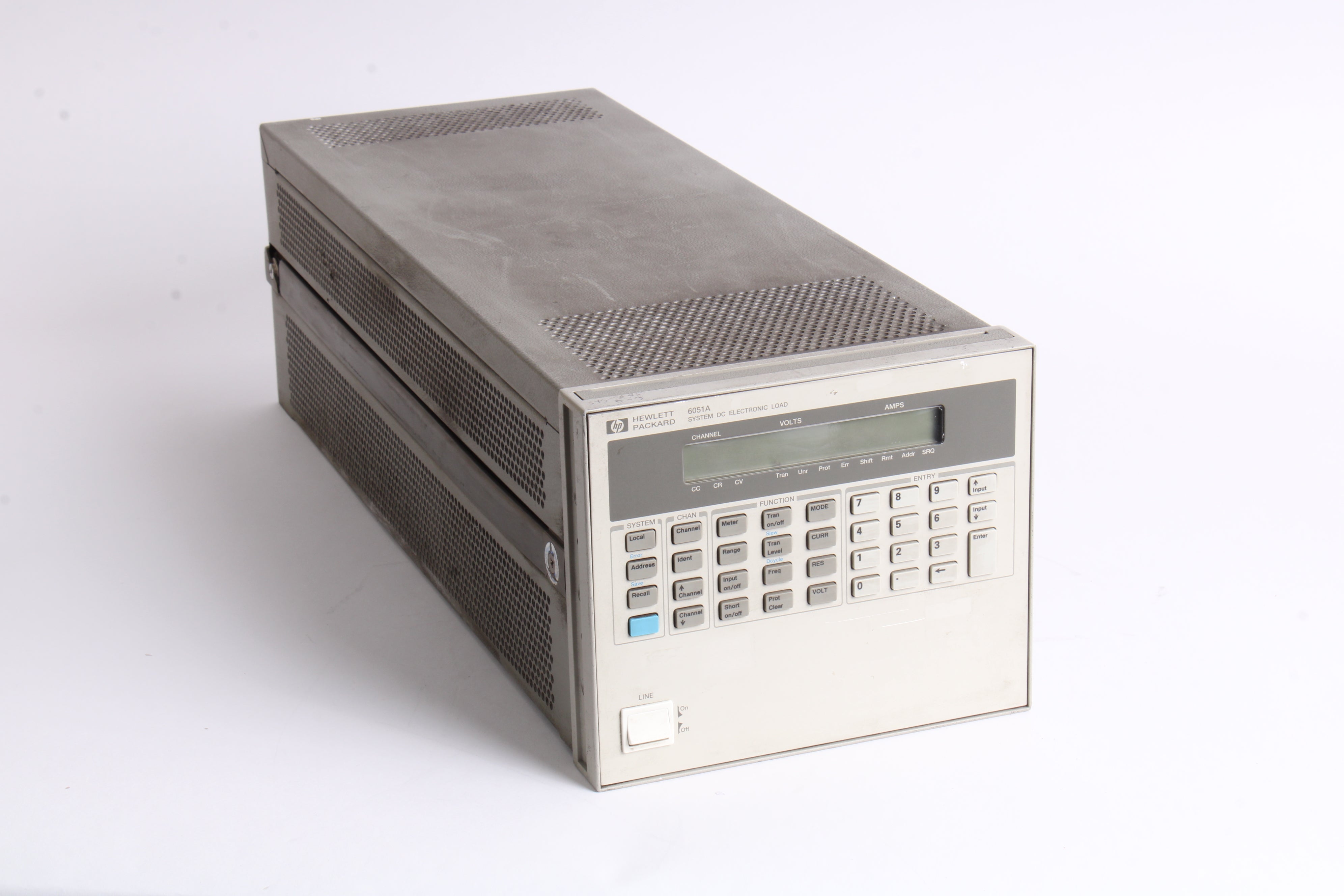 HP 6051A DC Electronic Load Mainframe With 1x 60601B, 1x 60501B Load M ...
