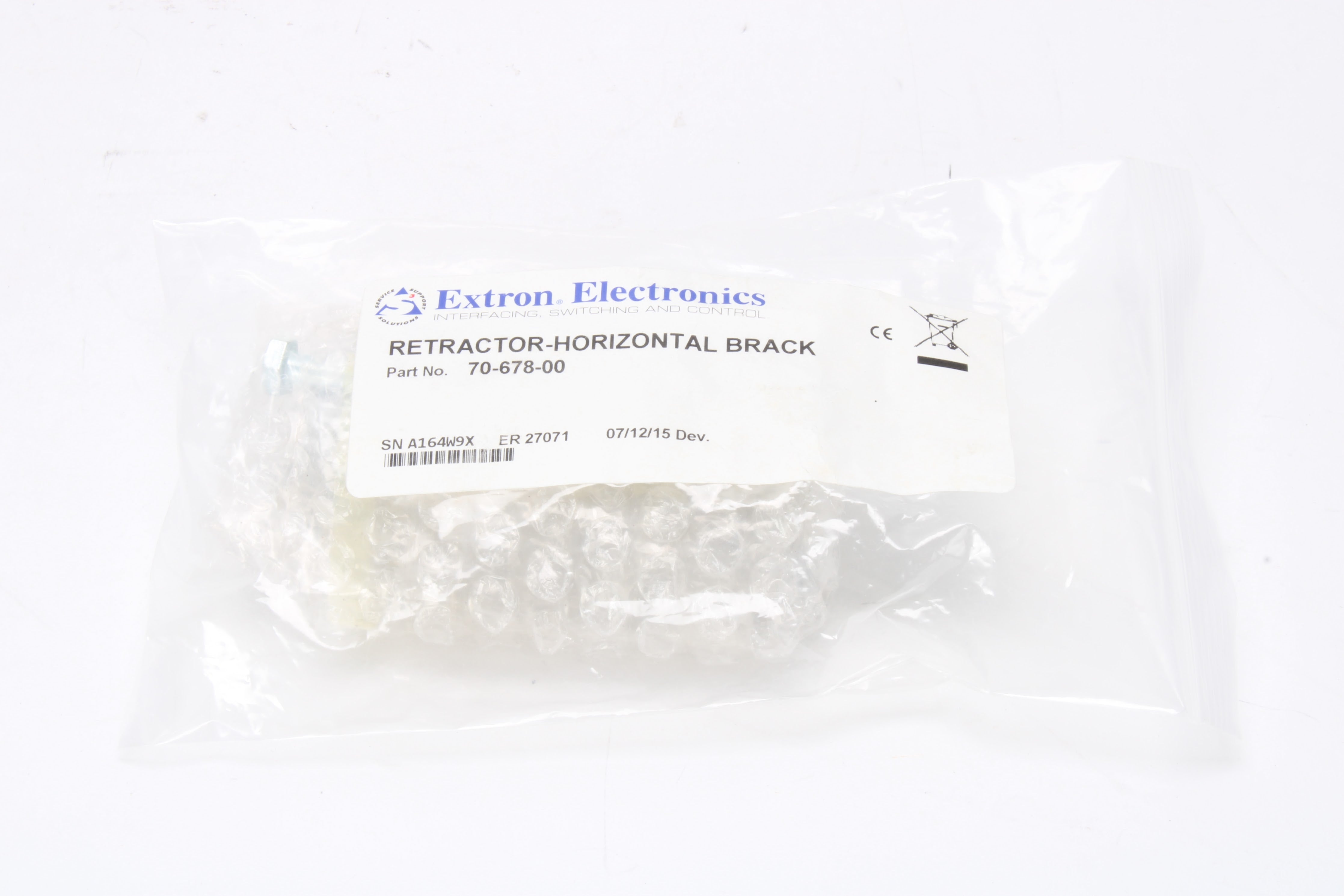 Extron 70-678-00 Retractor Horizontal Mounting Bracket Kit - NEW – NTC Tech