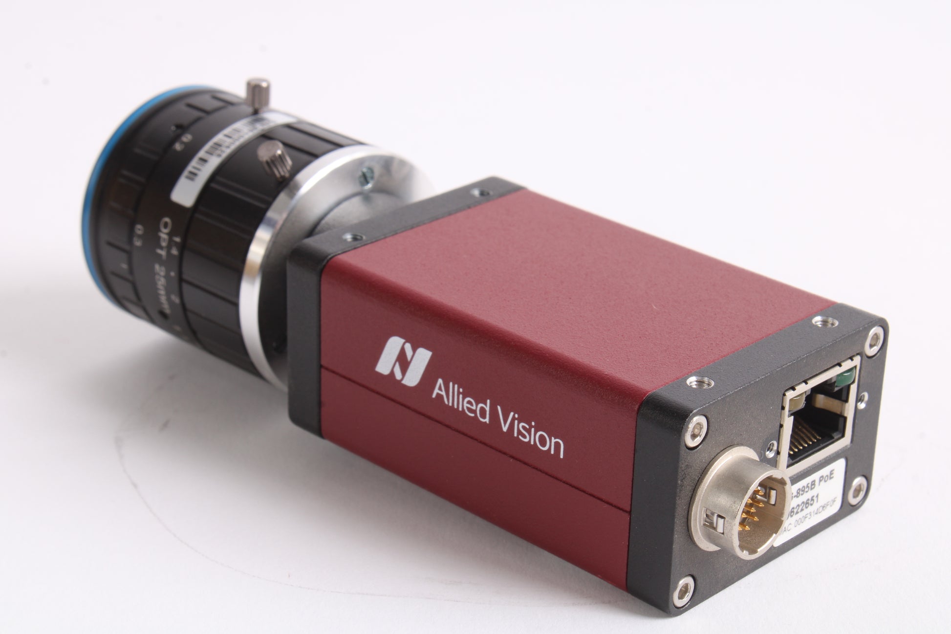 Allied Vision Manta G-895B ASG PoE GigE Camera with OPT-AC2514-10M Len ...