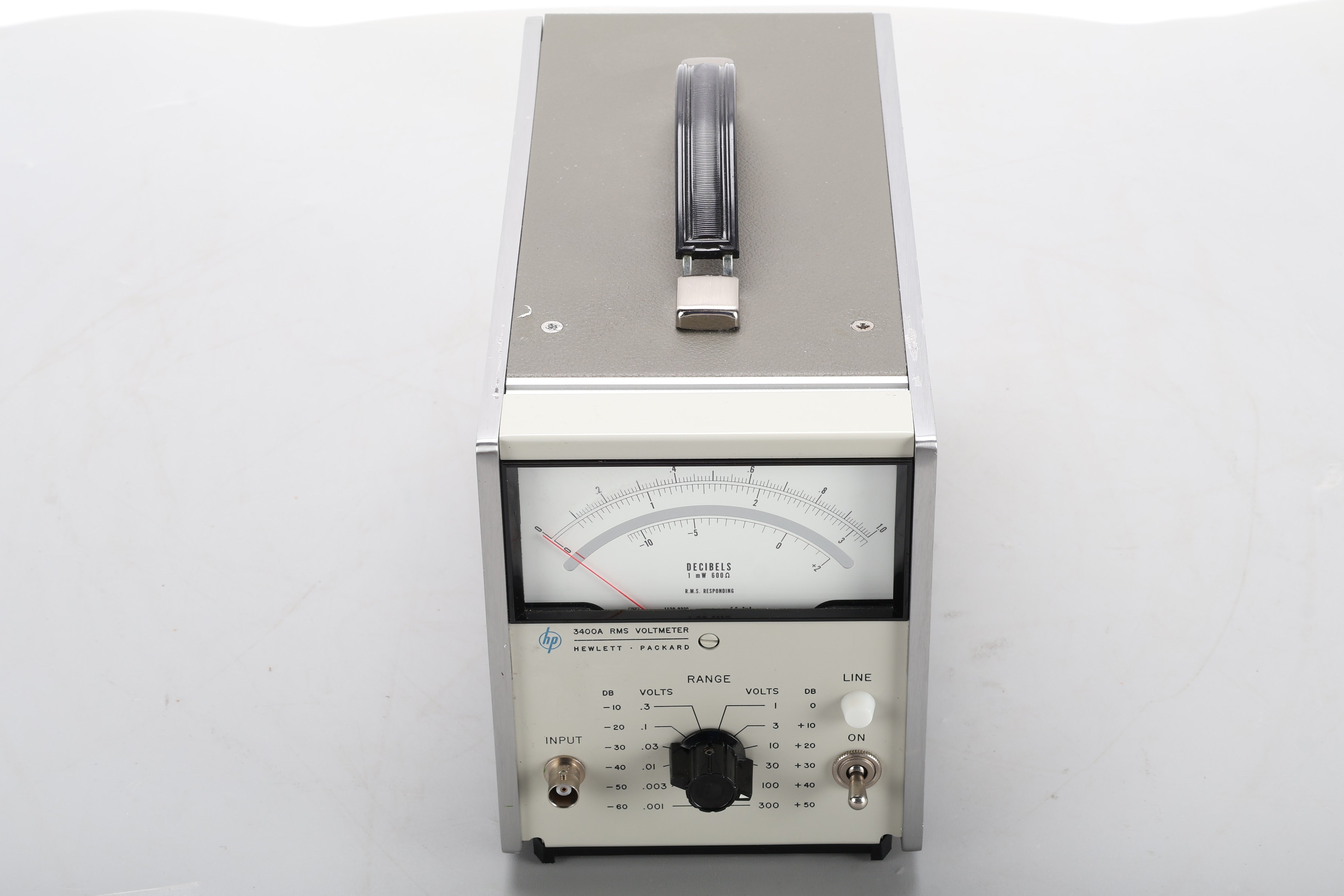 HP 3400A Analog RMS Voltmeter With Option C10 - Rear Input – NTC Tech
