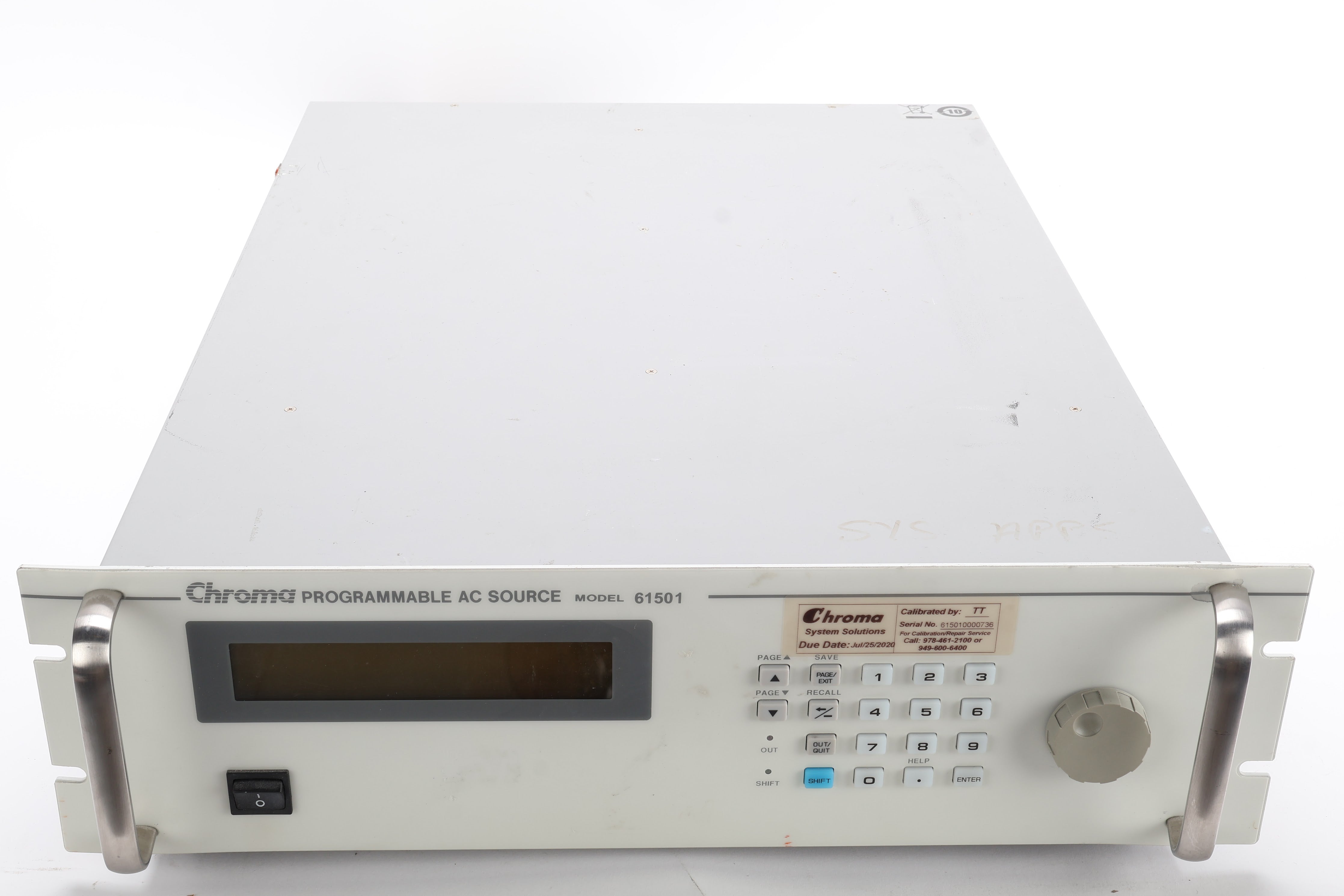Chroma 61501 Programmable AC Power Source - Fair Condition – NTC Tech