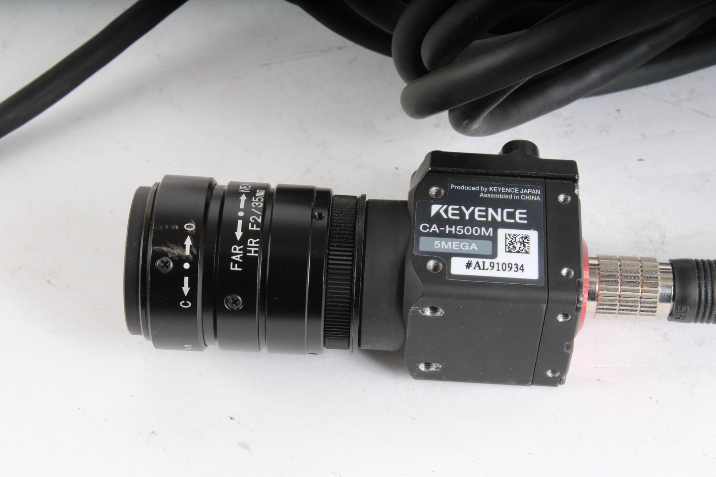 Keyence CA-H500M 5MP Vision Camera With F2/35mm Lens and Cable (Cut ...