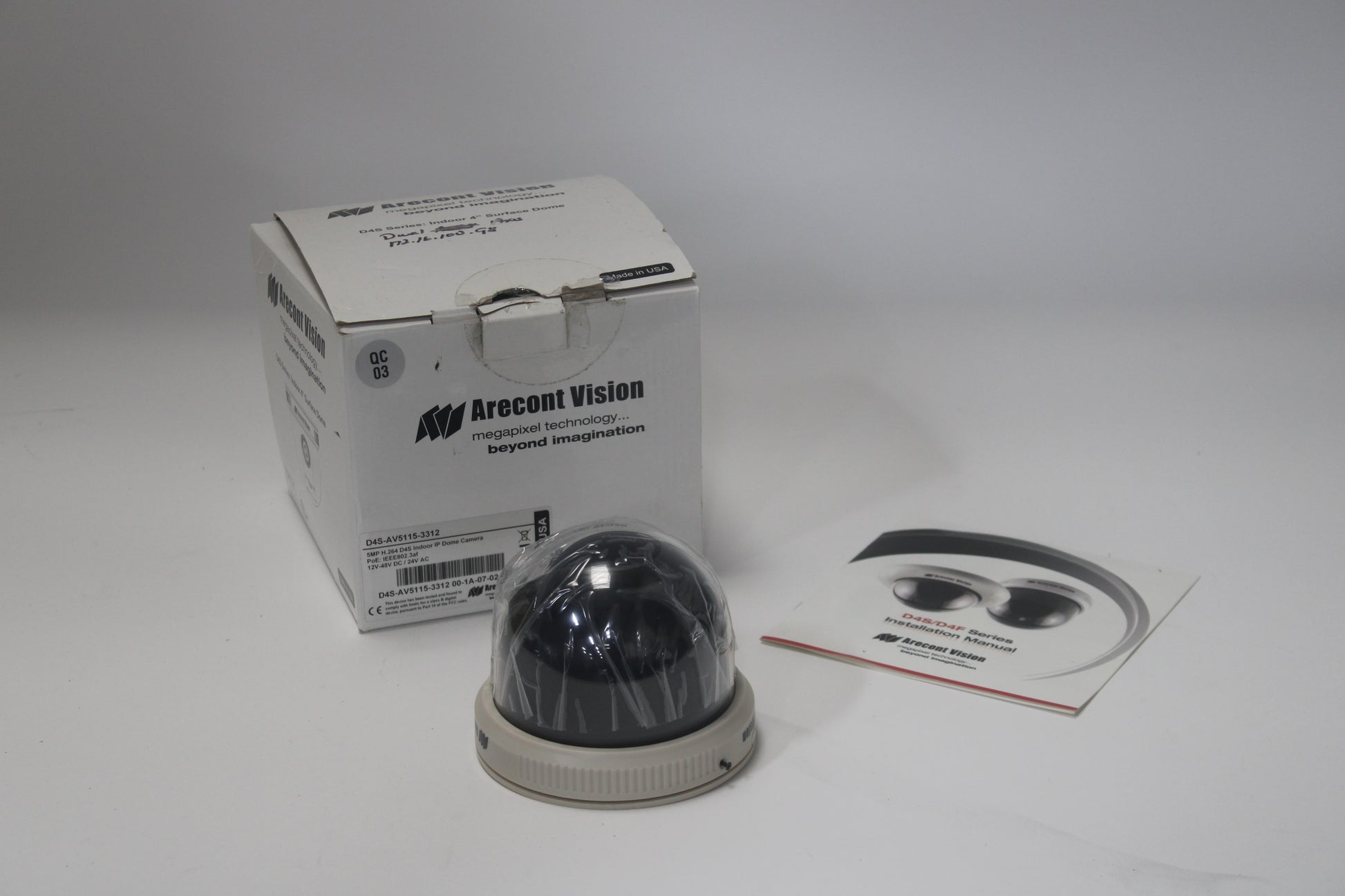 Arecont D4S-AV5115-3312 5MP H.264 PoE Indoor IP Dome Camera W 
