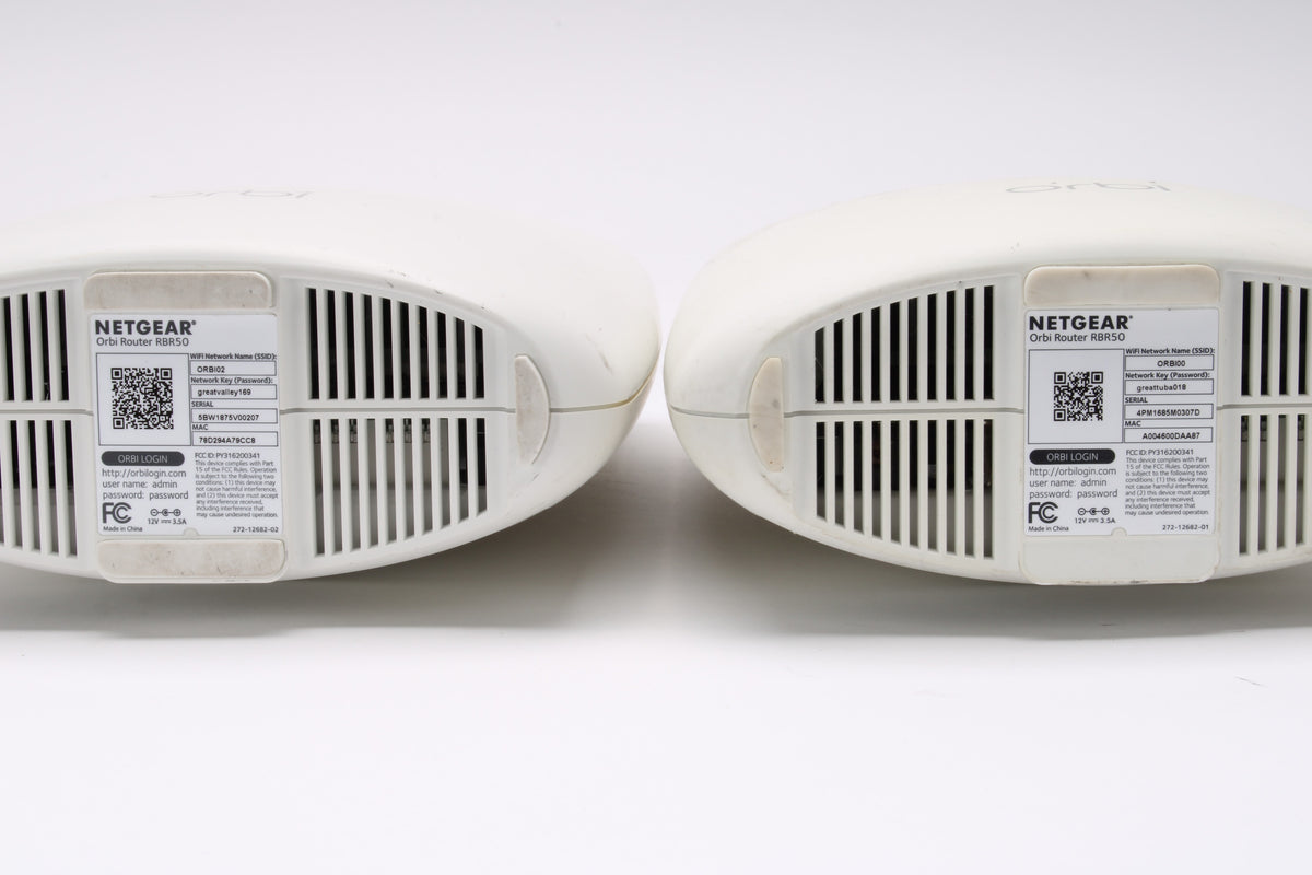 Netgear Rbr50 Netgear 1x RBS50 and 2x RBR50 Home Mesh WiFi Orbi Wireless Satellite R ...