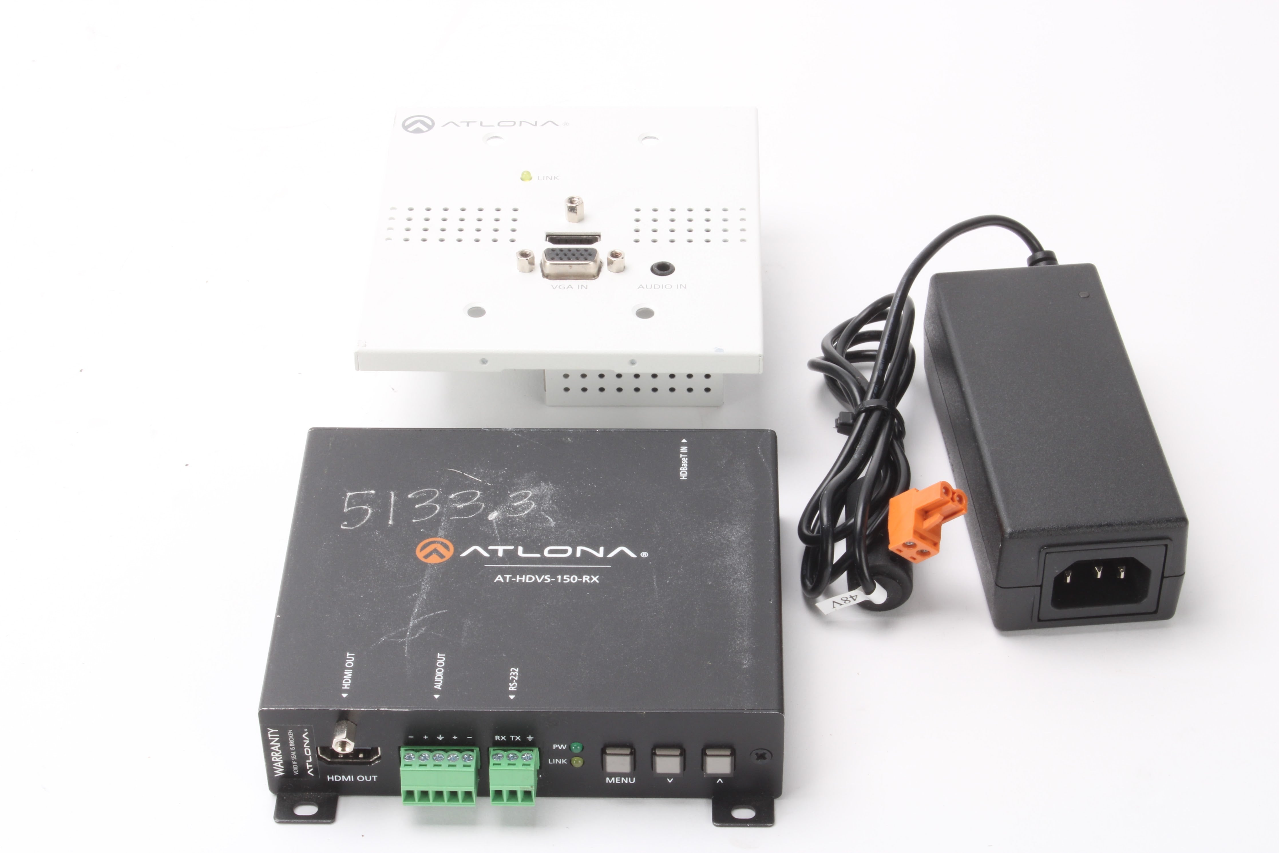 Atlona AT-HDVS-150-RX AT-HDVS-150-TX-WP HDBaseT Transmitter and Receiv ...