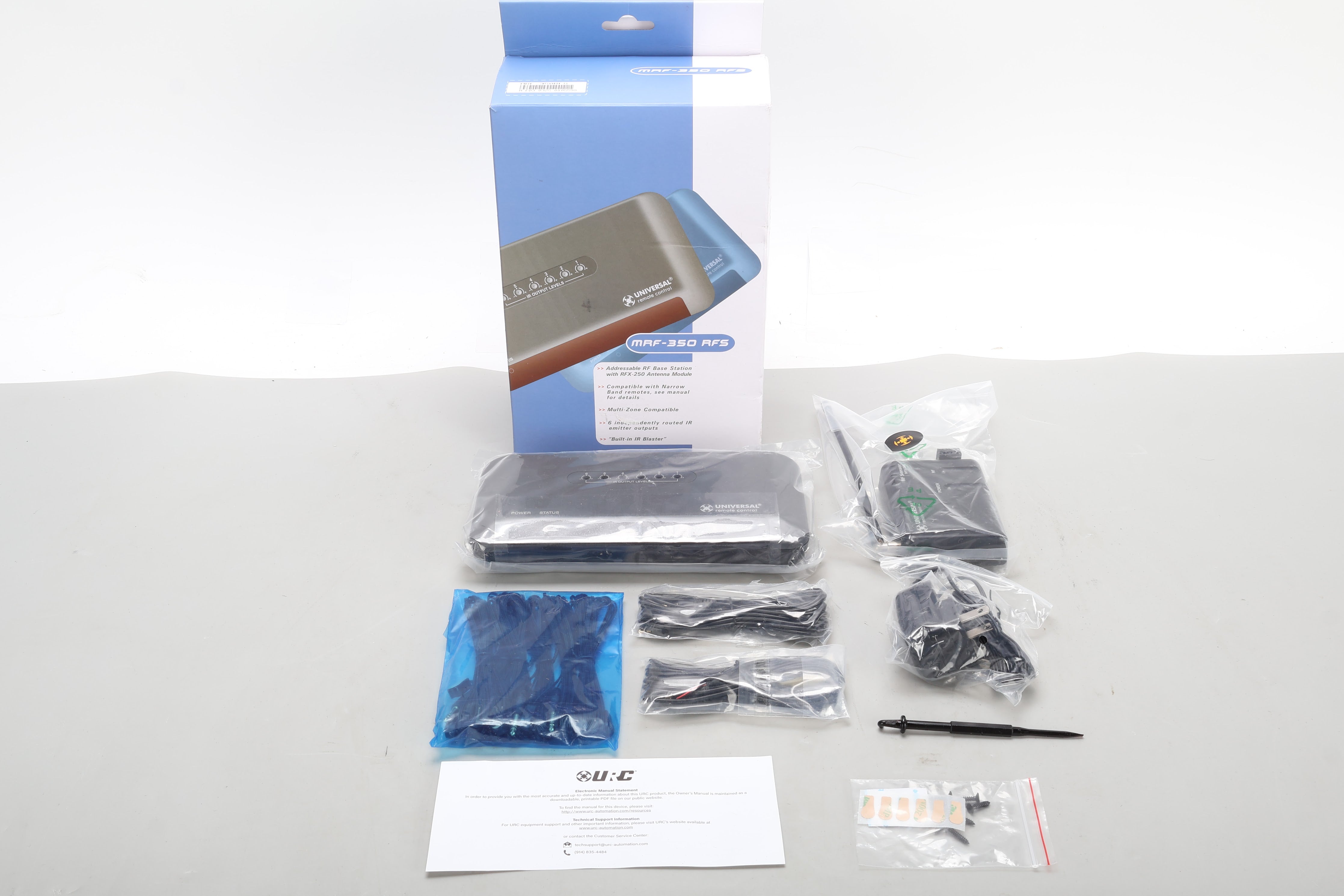 Universal Remote Control MRF-350 Base Station W/ RX-250 RF Sensor - Ne ...