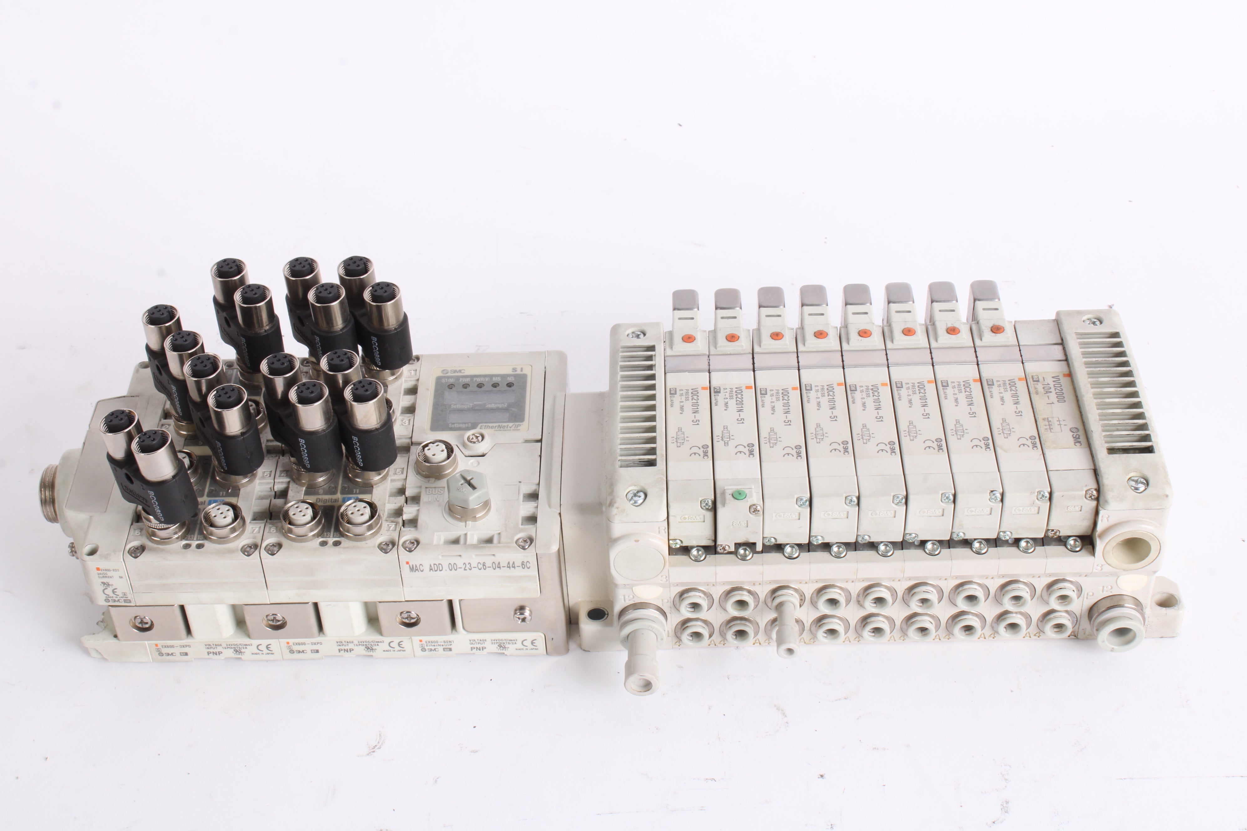 SMC EX600-SEN1 Serial Interface Unit + EX600-ED3 + 2x EX600-DXPD + VVQ ...