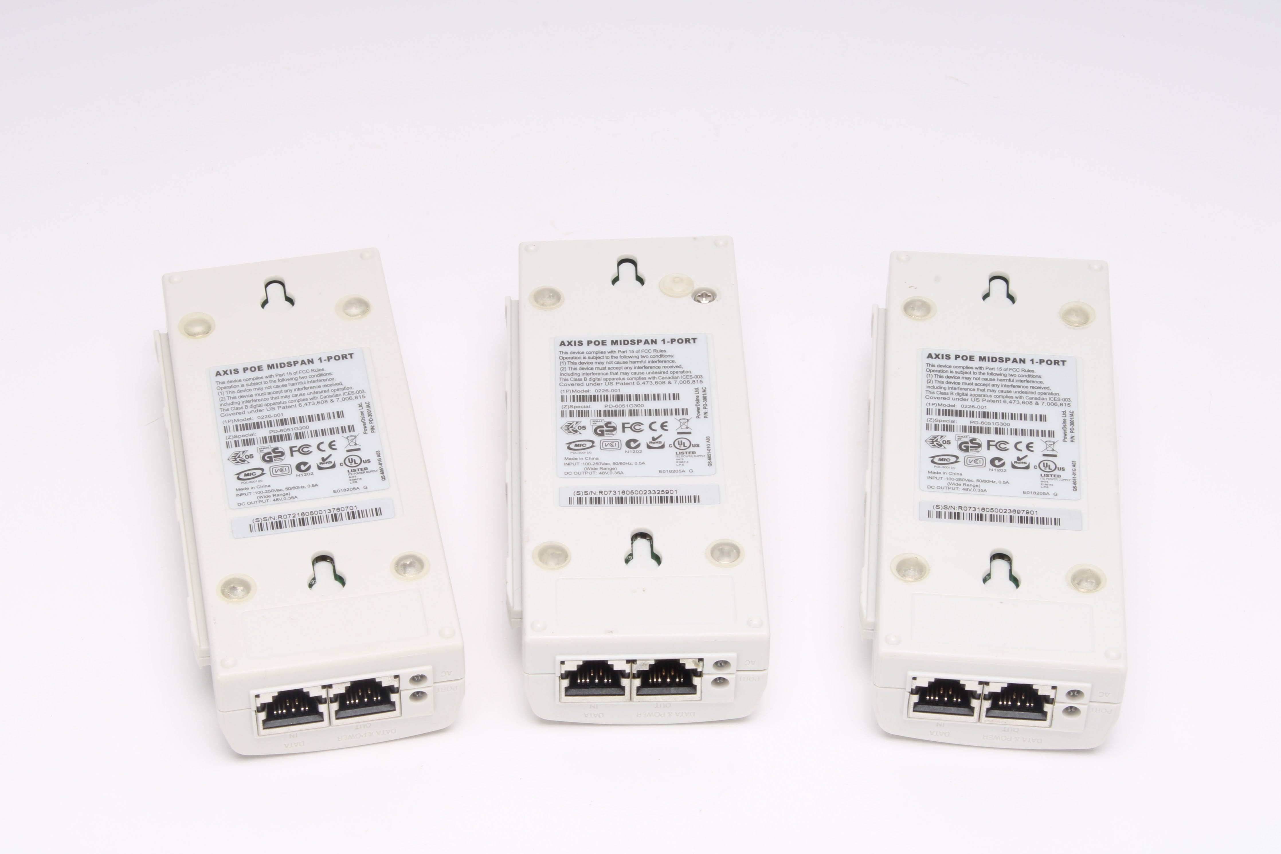 Axis 0226-001 POE Midspan 1-Port Power Adapter (Lot of 3) – NTC Tech