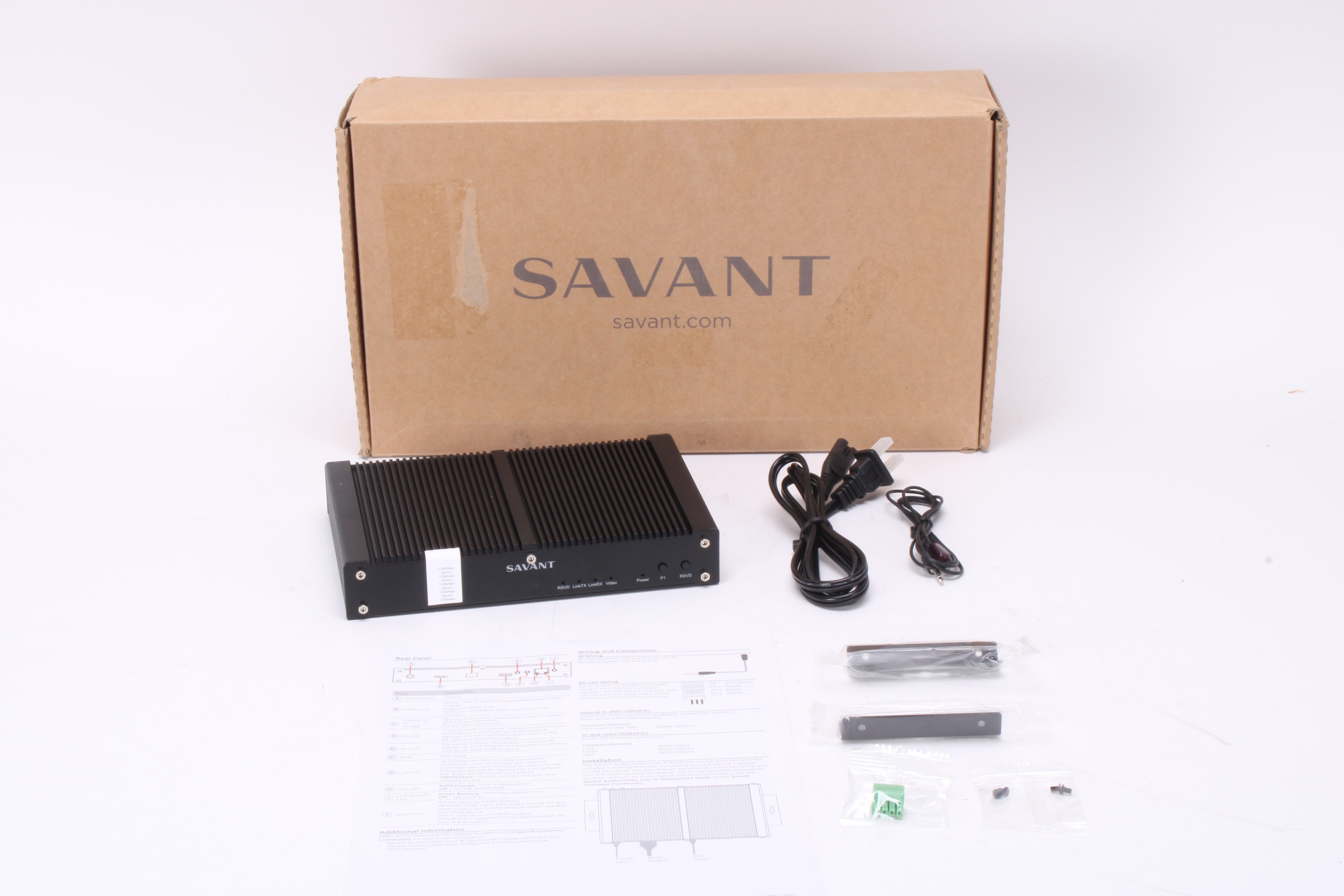 Savant PAV-VOMVP1C-10 Single Output Audio/Video Over IP Endpoint W/ Ac ...