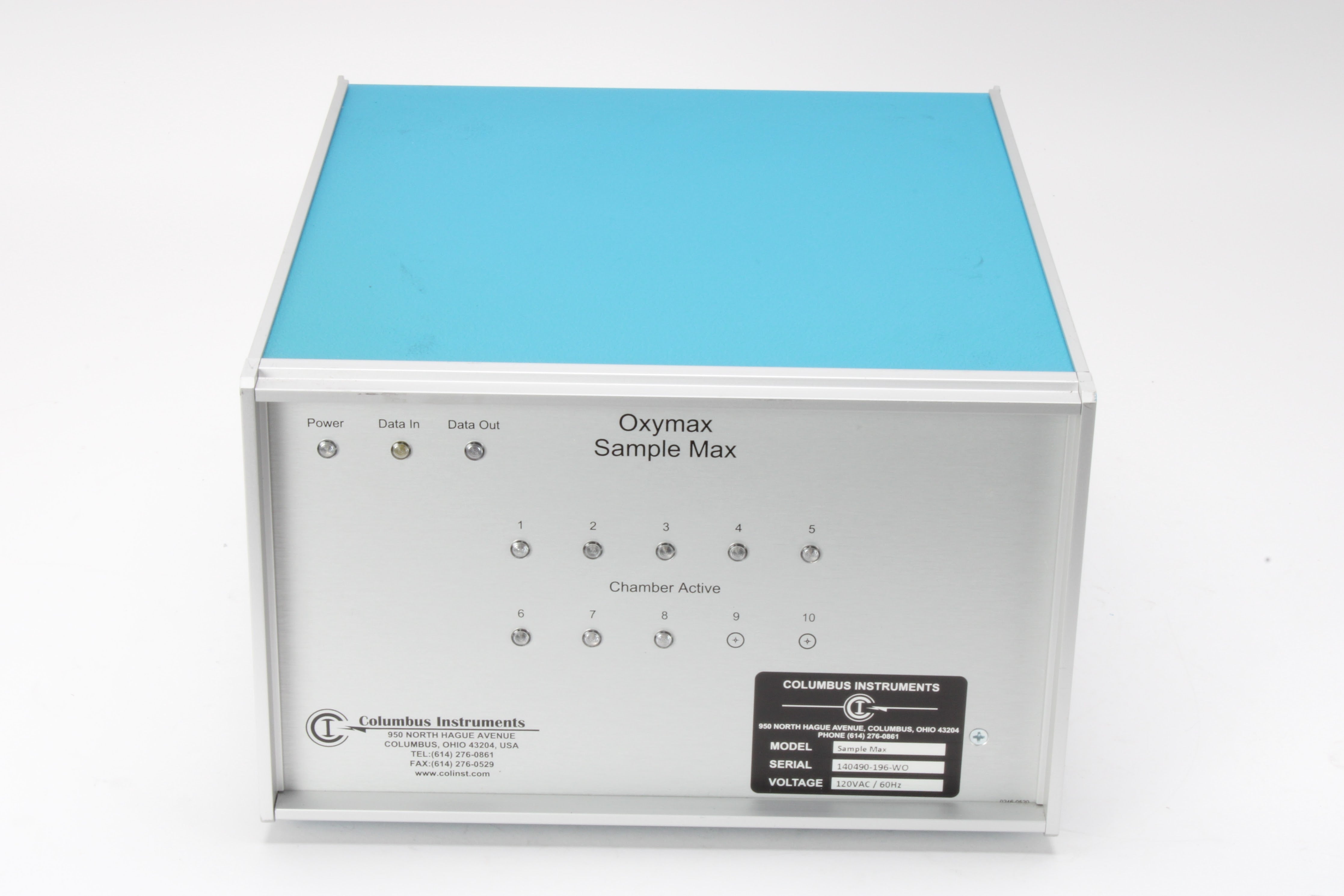 Columbus Instruments Oxymax 8-Channel Sample-Max Gas Multiplexer – NTC Tech