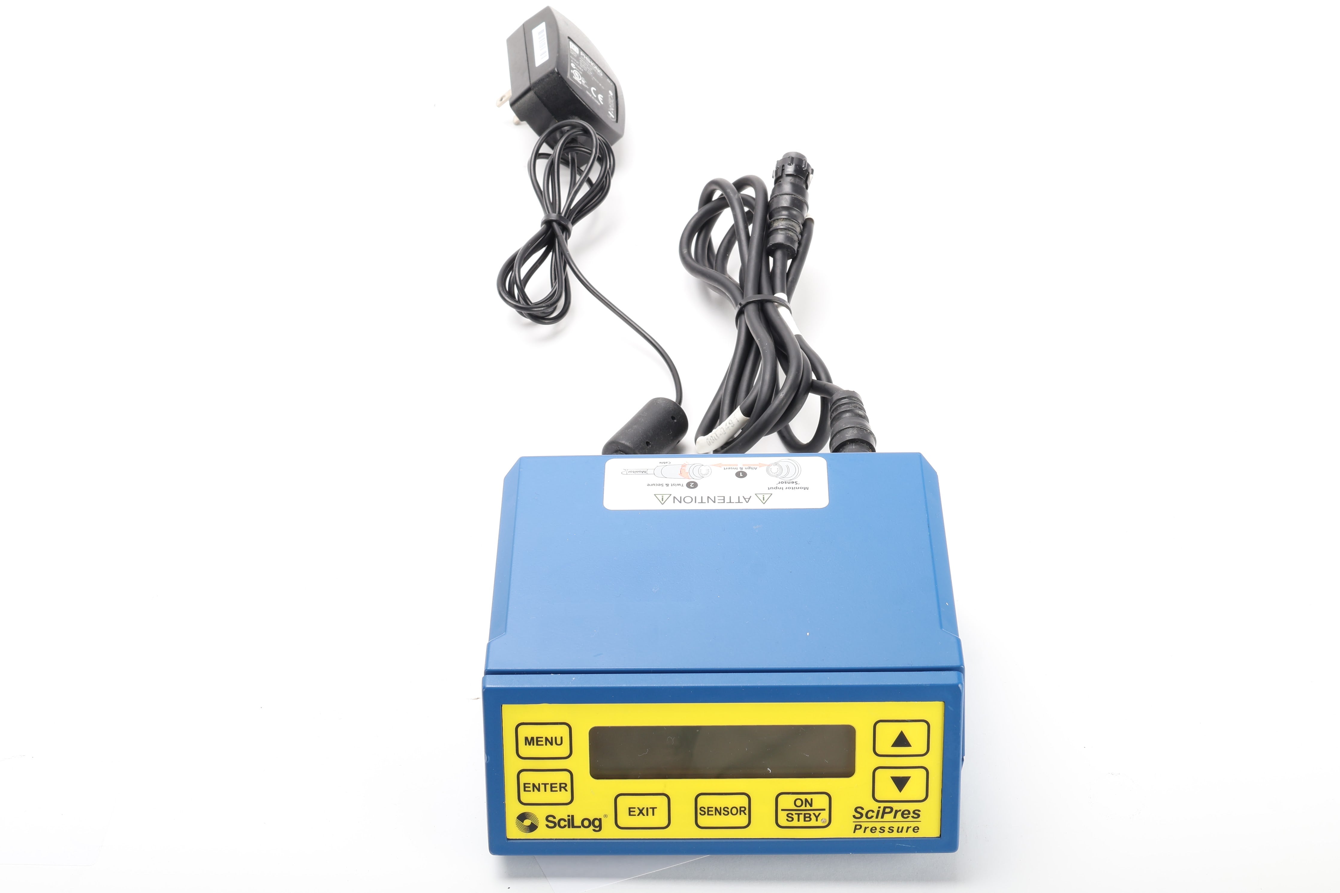 SciLog SciPres Pressure Sensor Monitor With Power Supply and Sensor Ca ...