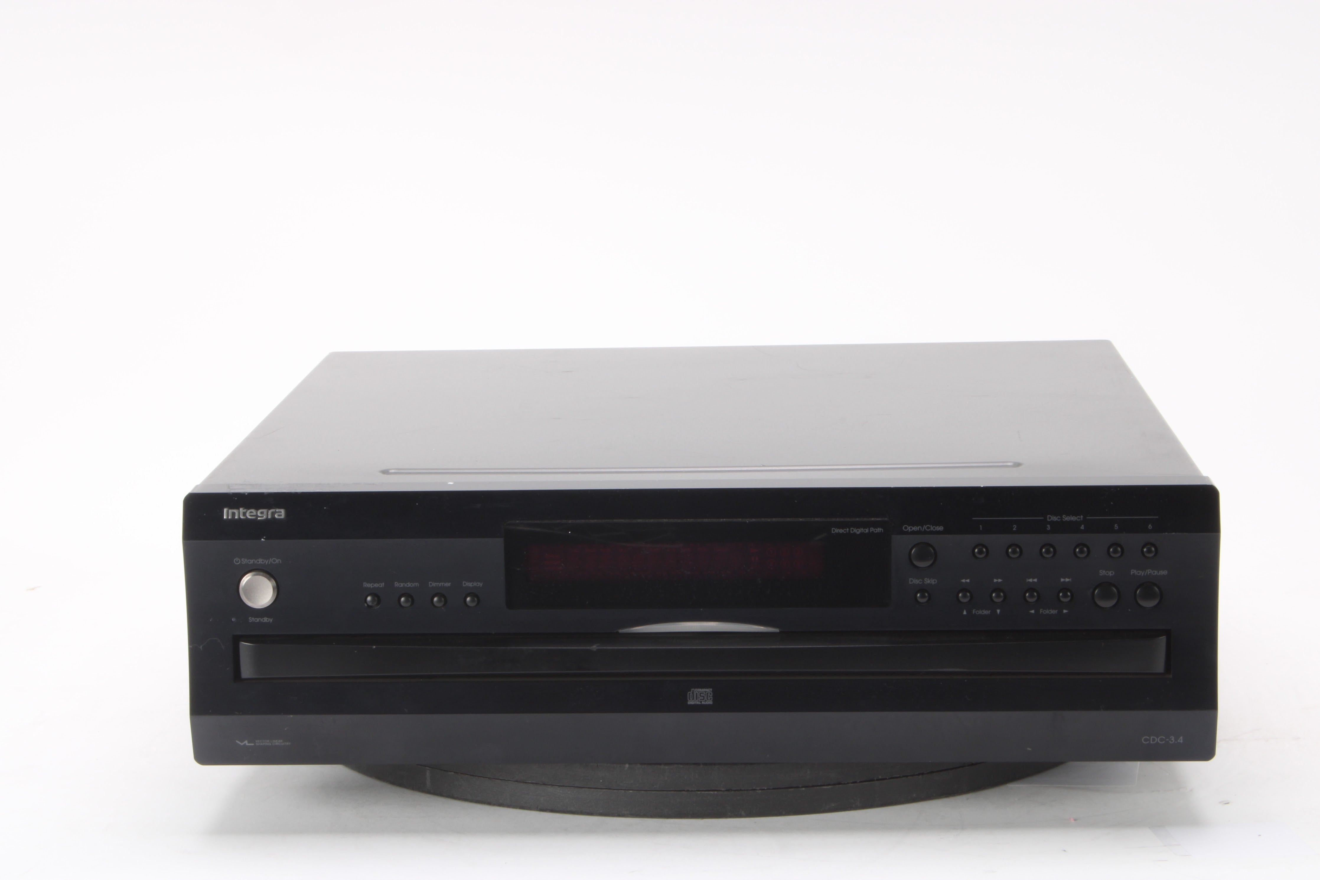 Integra CDC-3.4 Compact 6 Disc Changer Carousel CD Player - Fair Condi ...