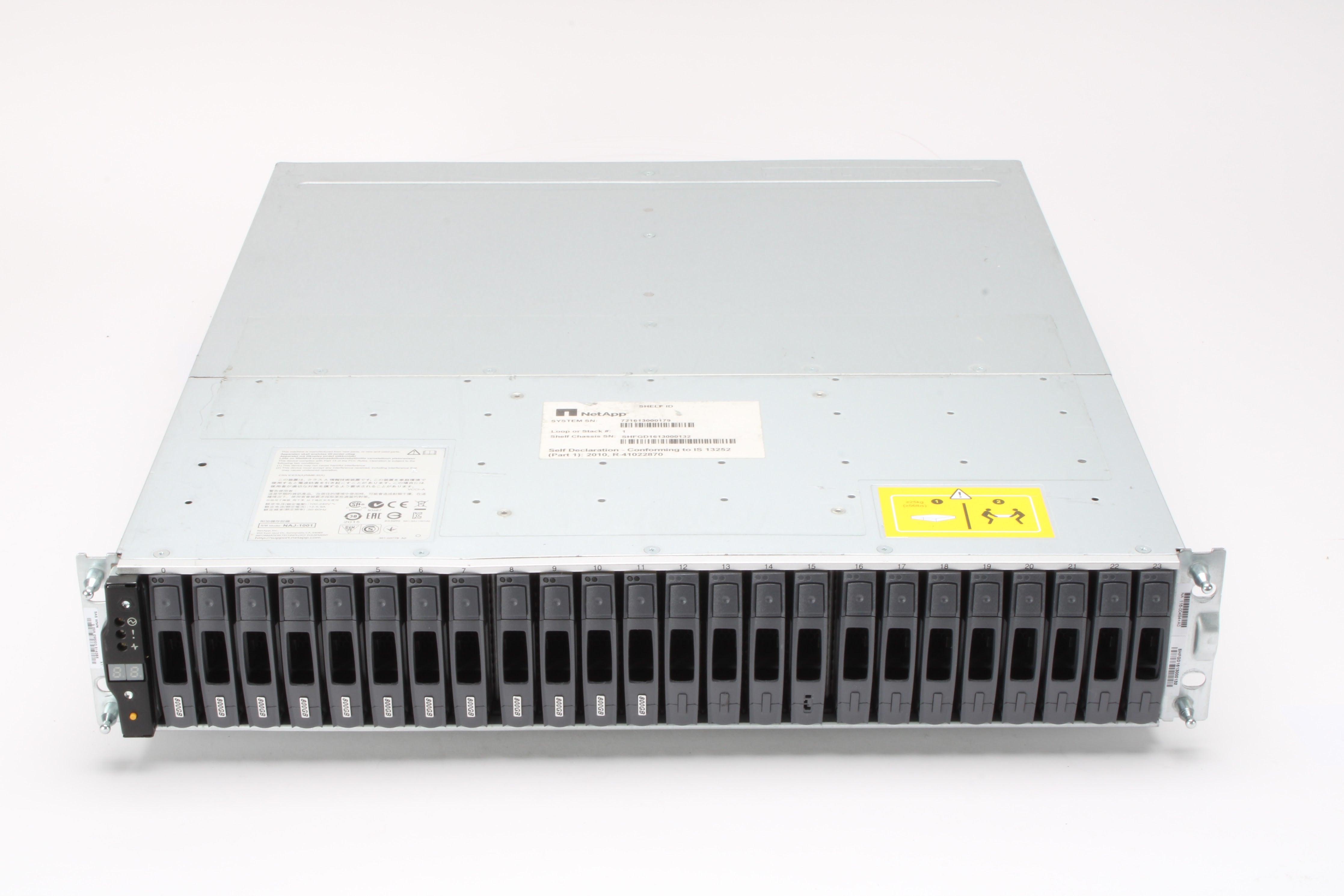 NetApp DS2246 Disk Shelf W/ 12x 800GB6Gbps SAS SSD + IOM6 6Gbps SAS Co ...