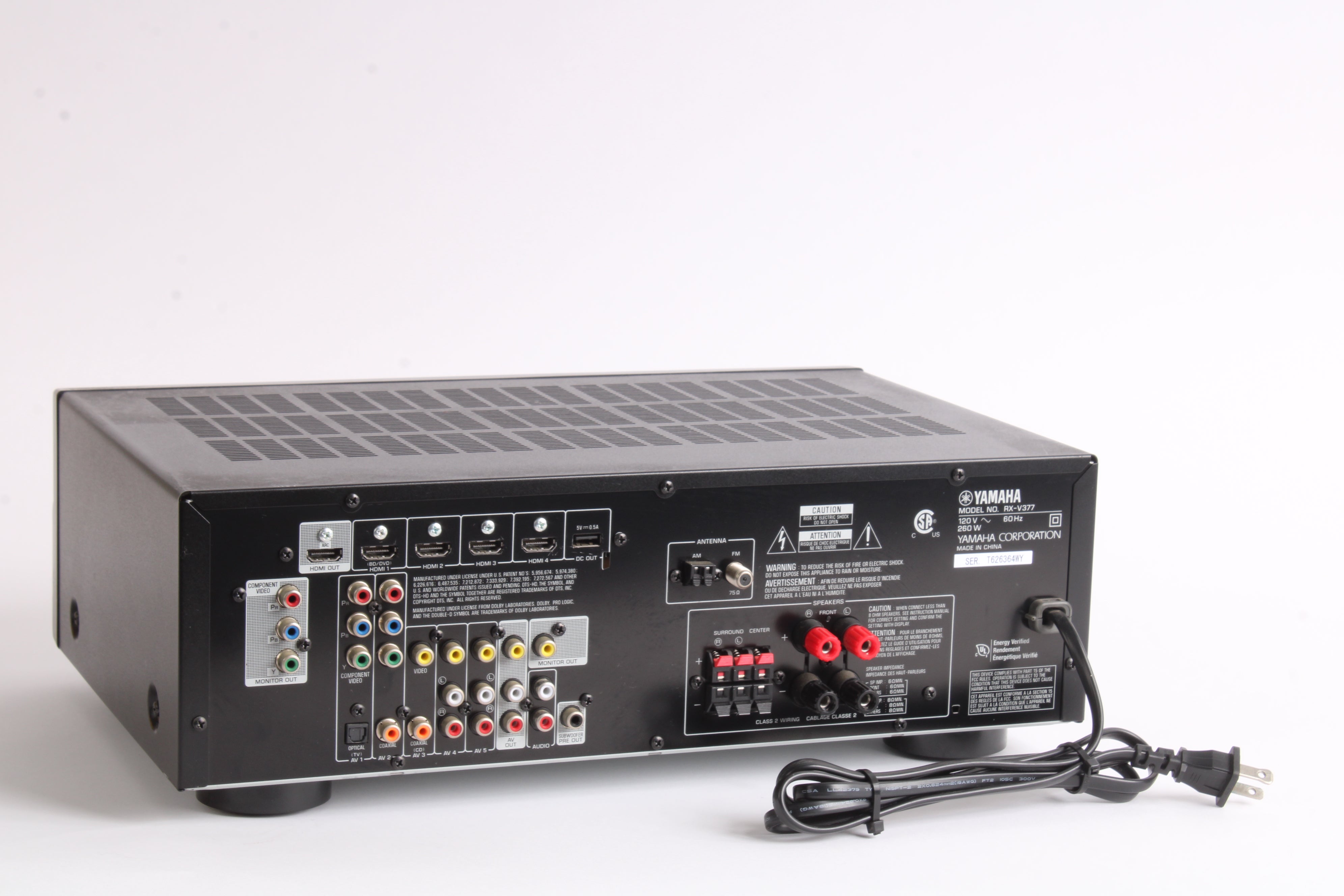 Yamaha RX-V377 Natural Sound AV Receiver – NTC Tech